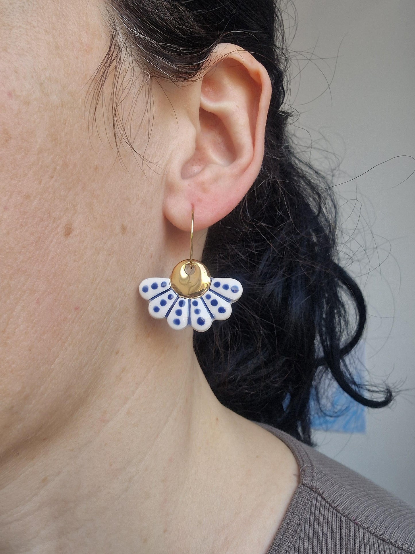 Ceramic earrings No. 57