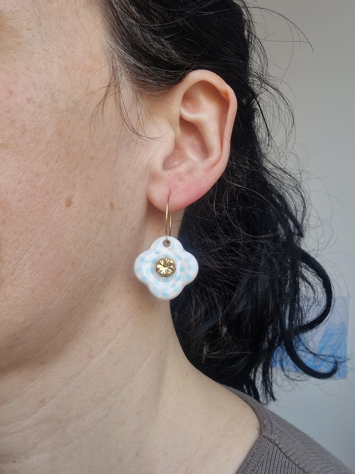 Ceramic earrings No. 15
