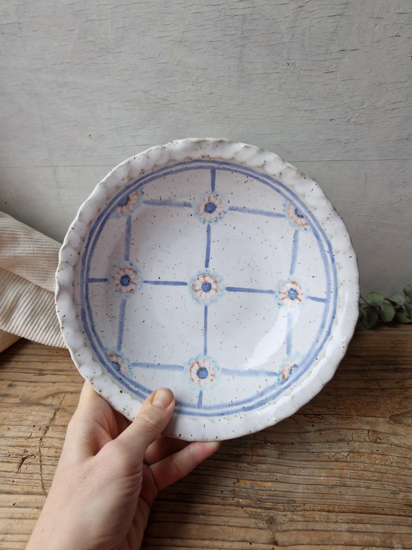Pasta bowl handpainted No. 21