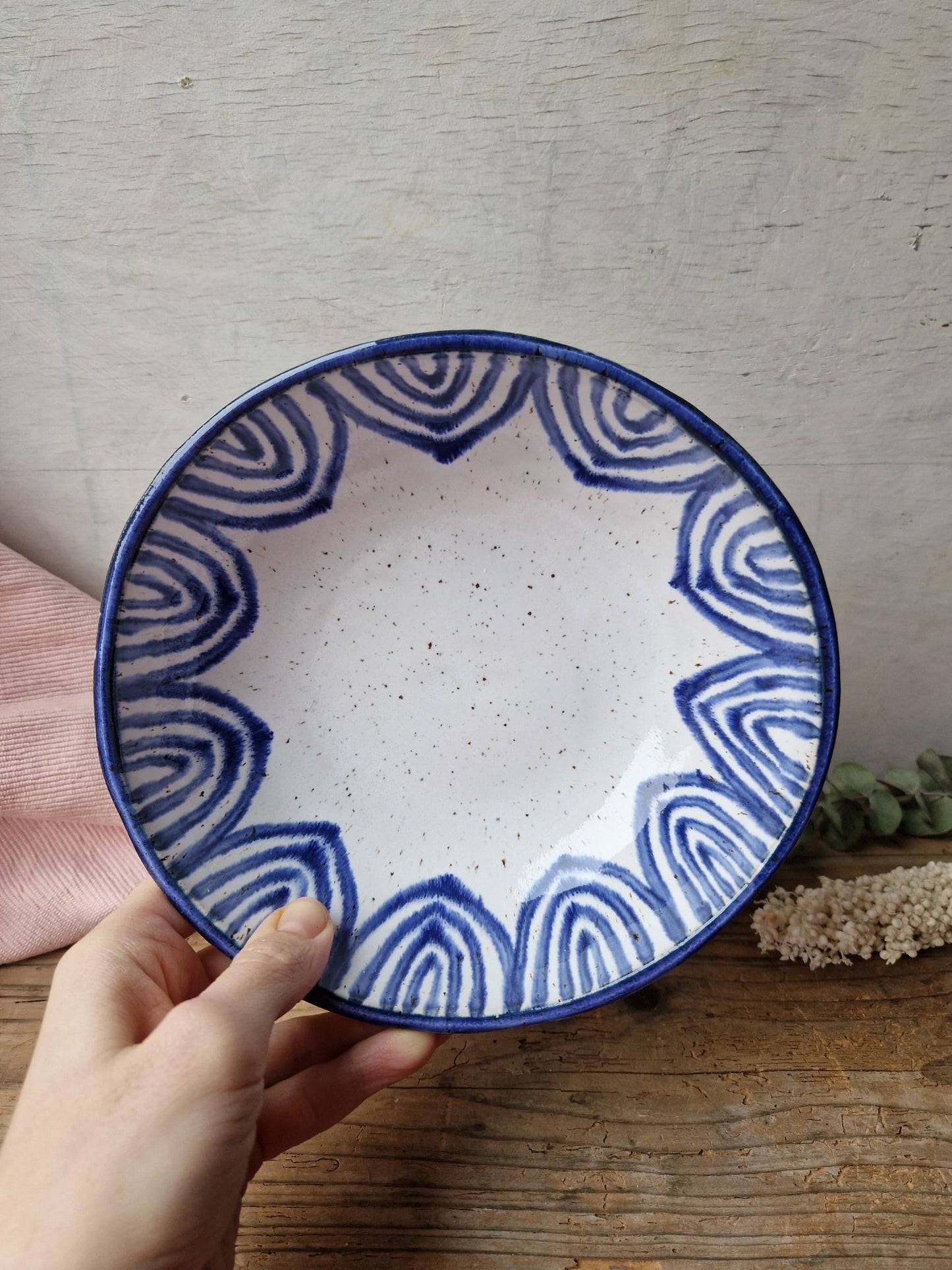 Pasta bowl handpainted No. 7