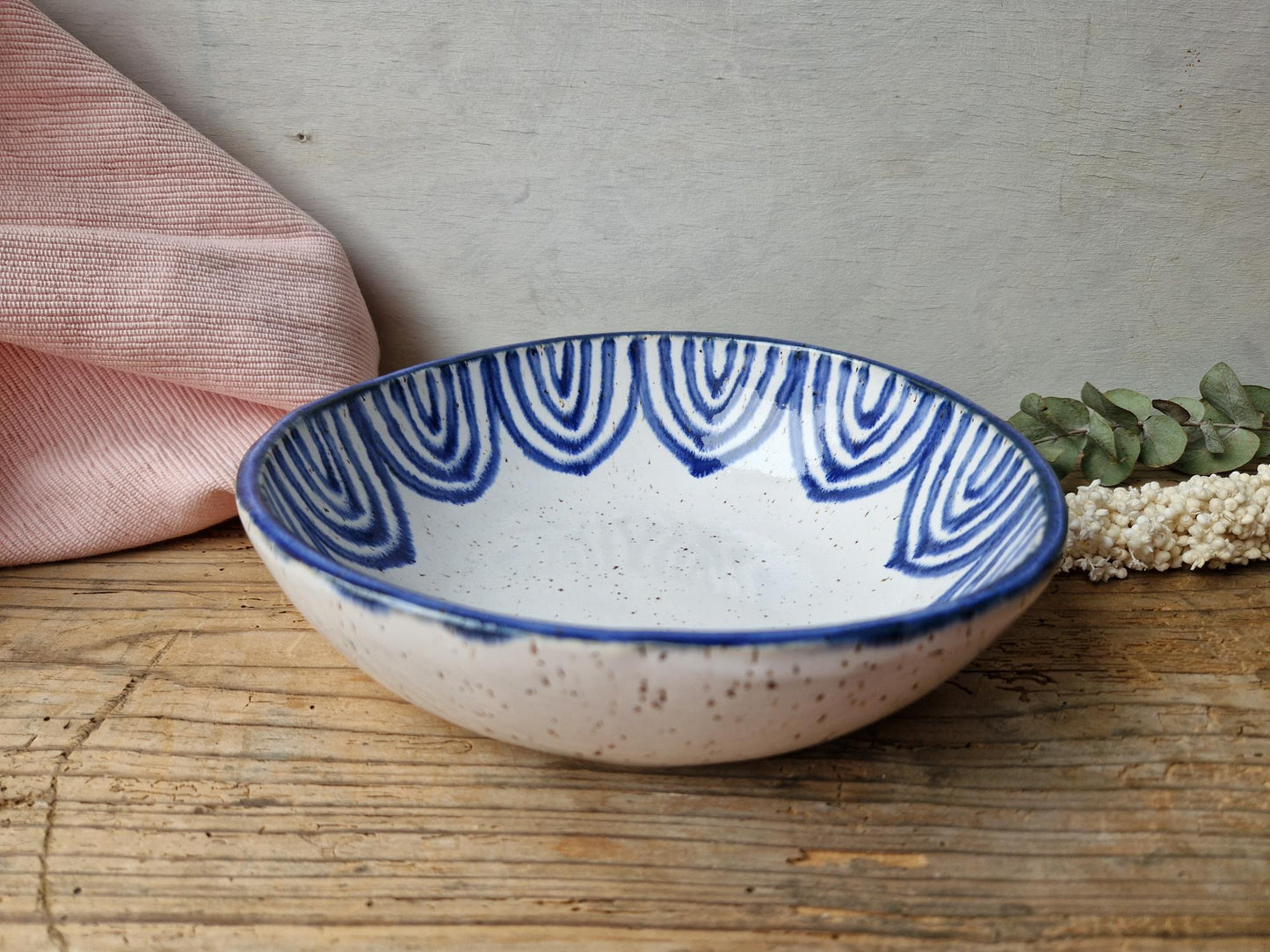 Pasta bowl handpainted No. 7
