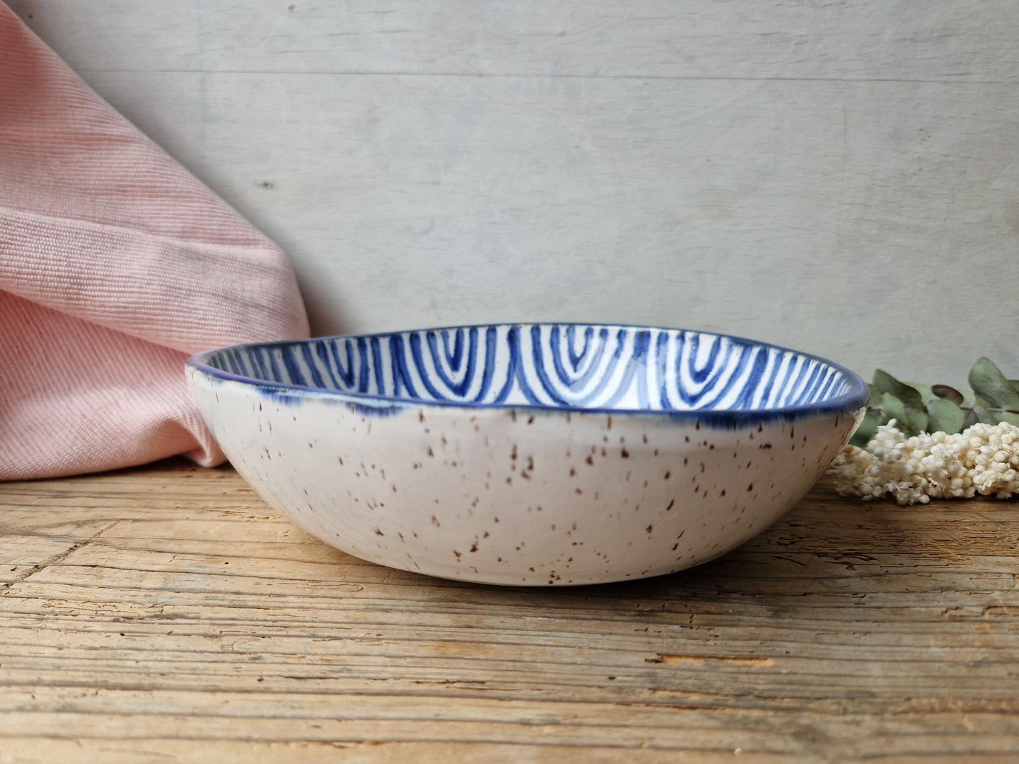 Pasta bowl handpainted No. 7