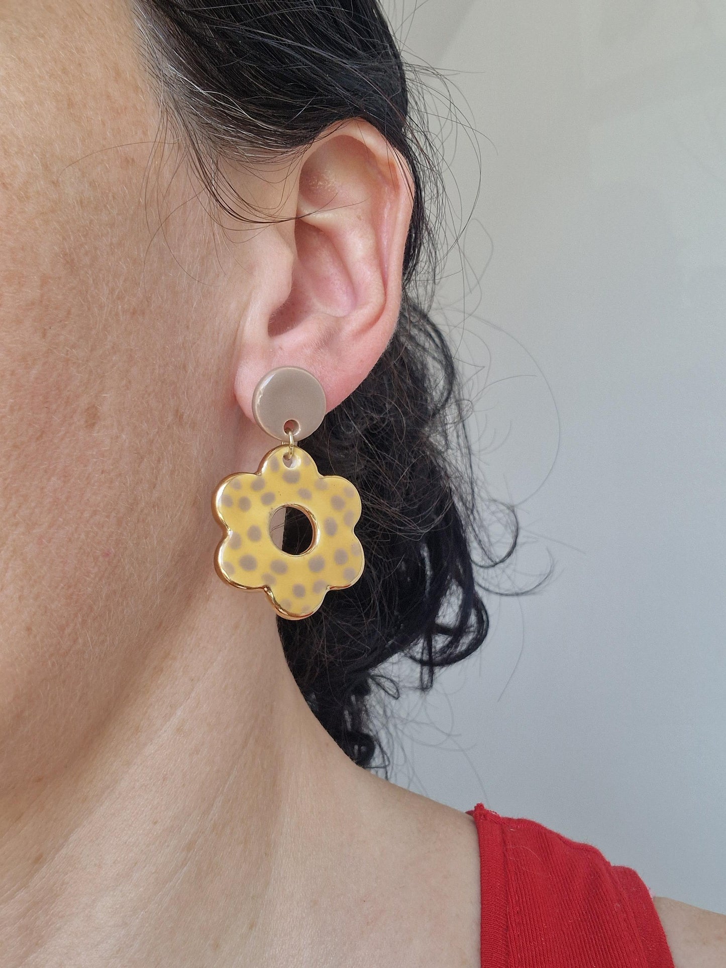 Ceramic earrings No. 235