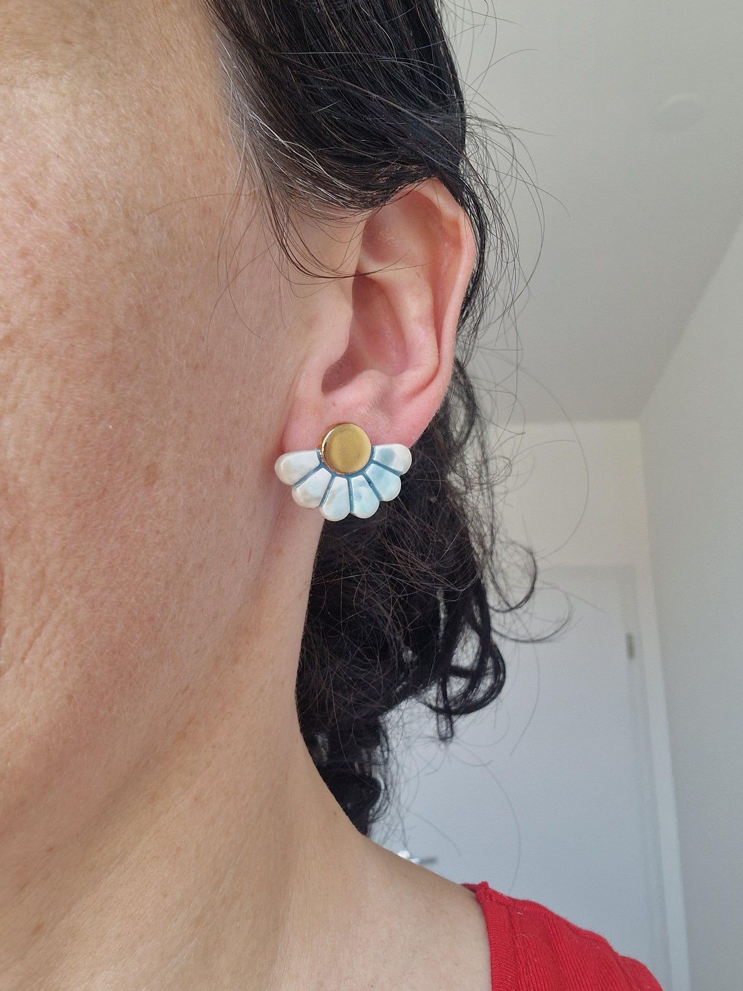 Ceramic earrings No. 53