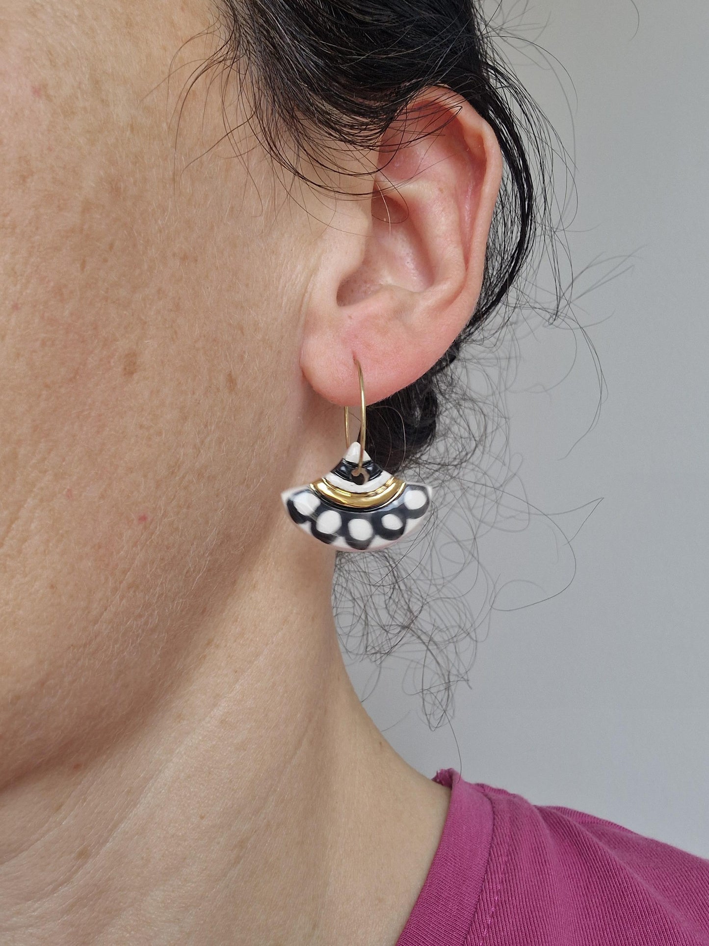 Ceramic Earrings No. 60