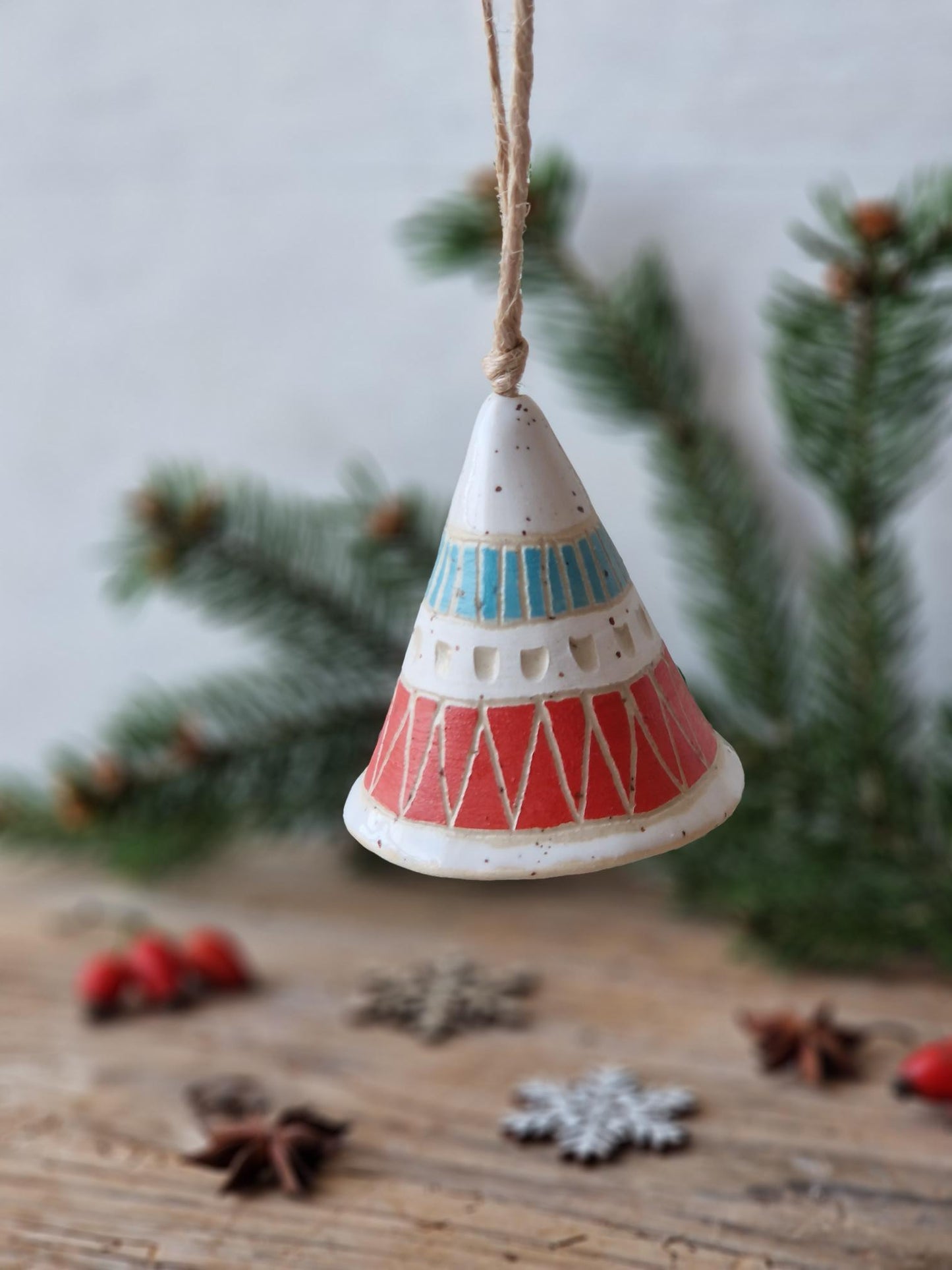 Ceramic bells - colourful