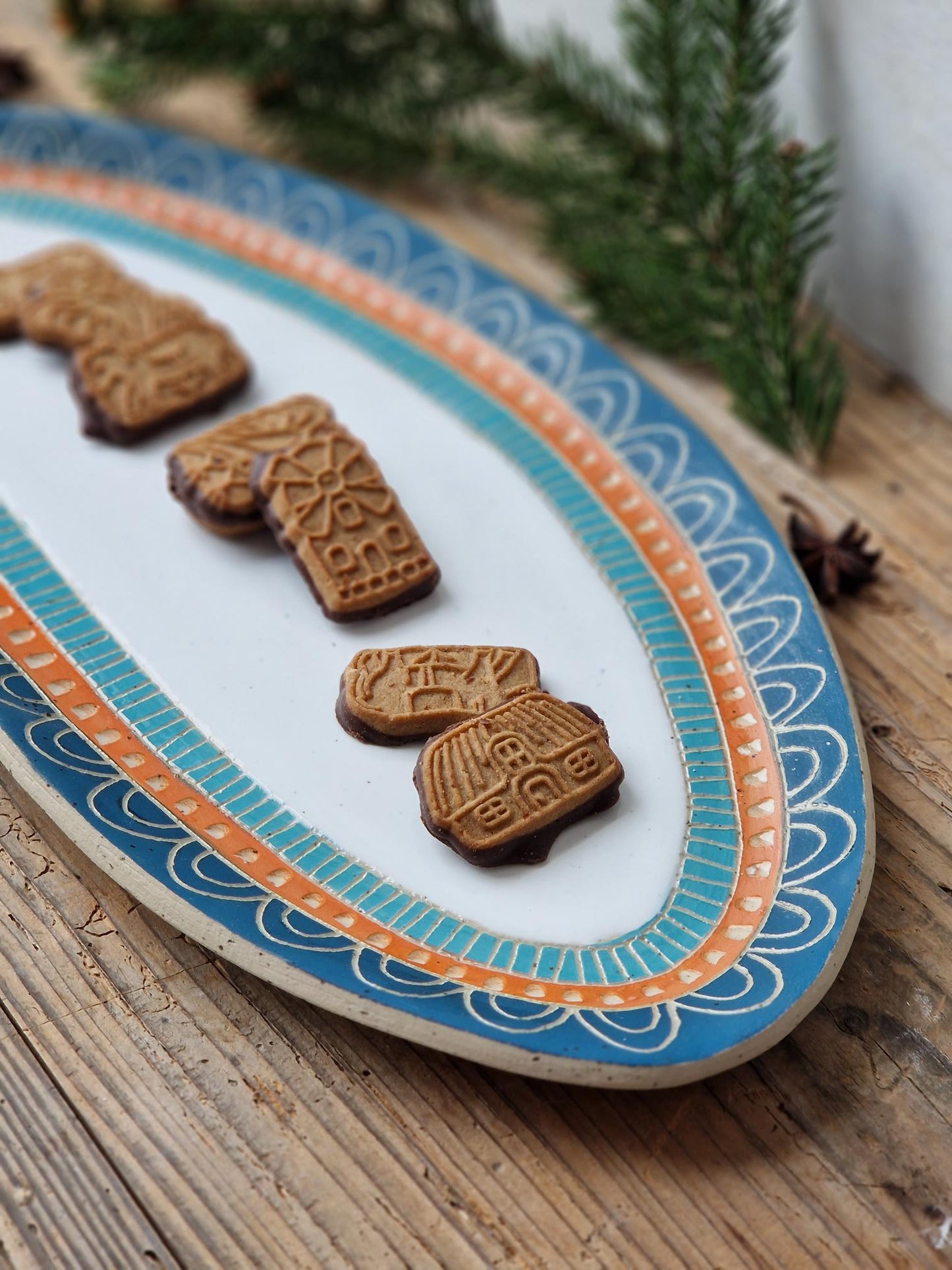 Sgraffito serving platter No. 6