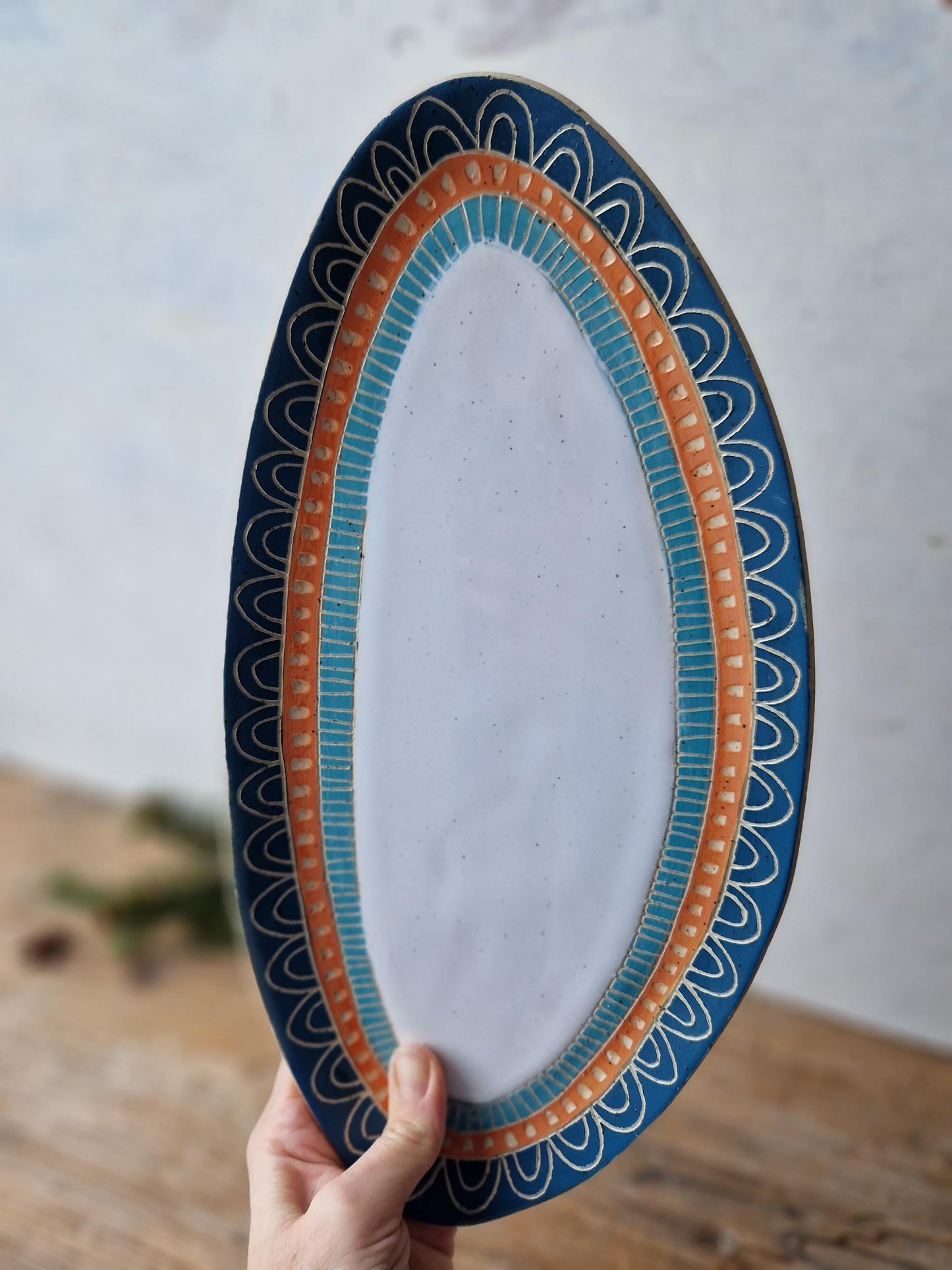 Sgraffito serving platter No. 6