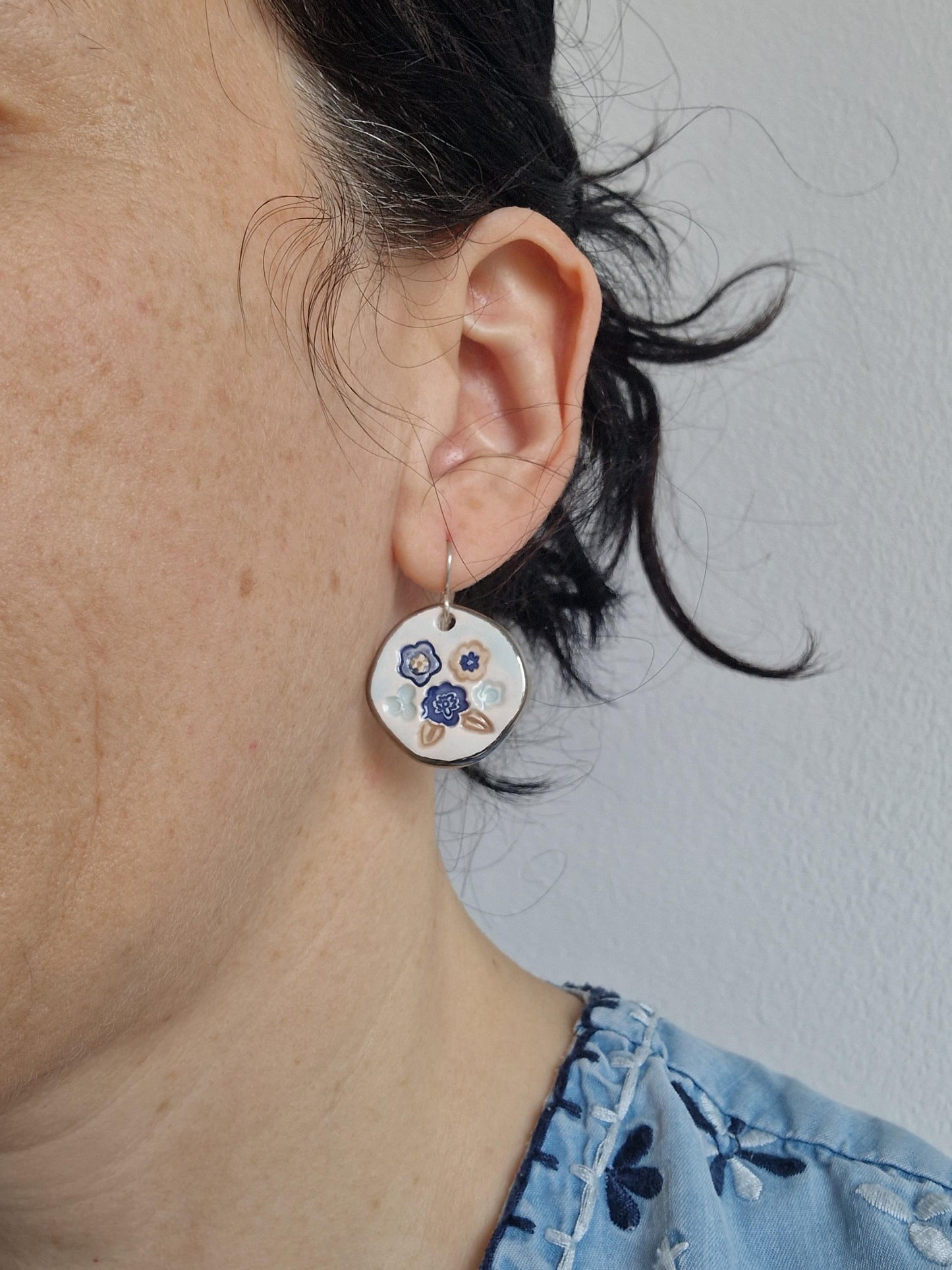 Ceramic earrings No. 73