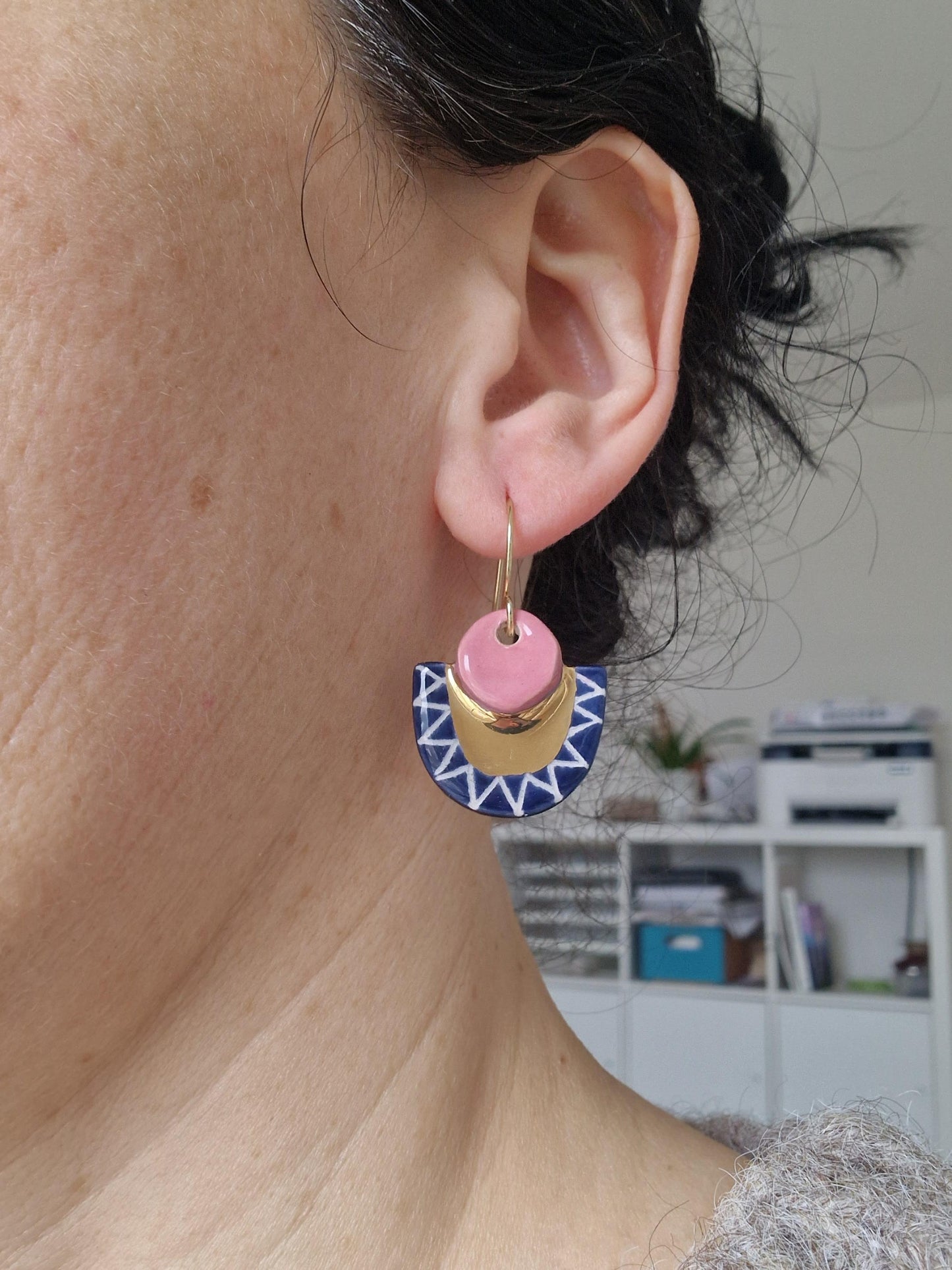 Ceramic earrings No. 26