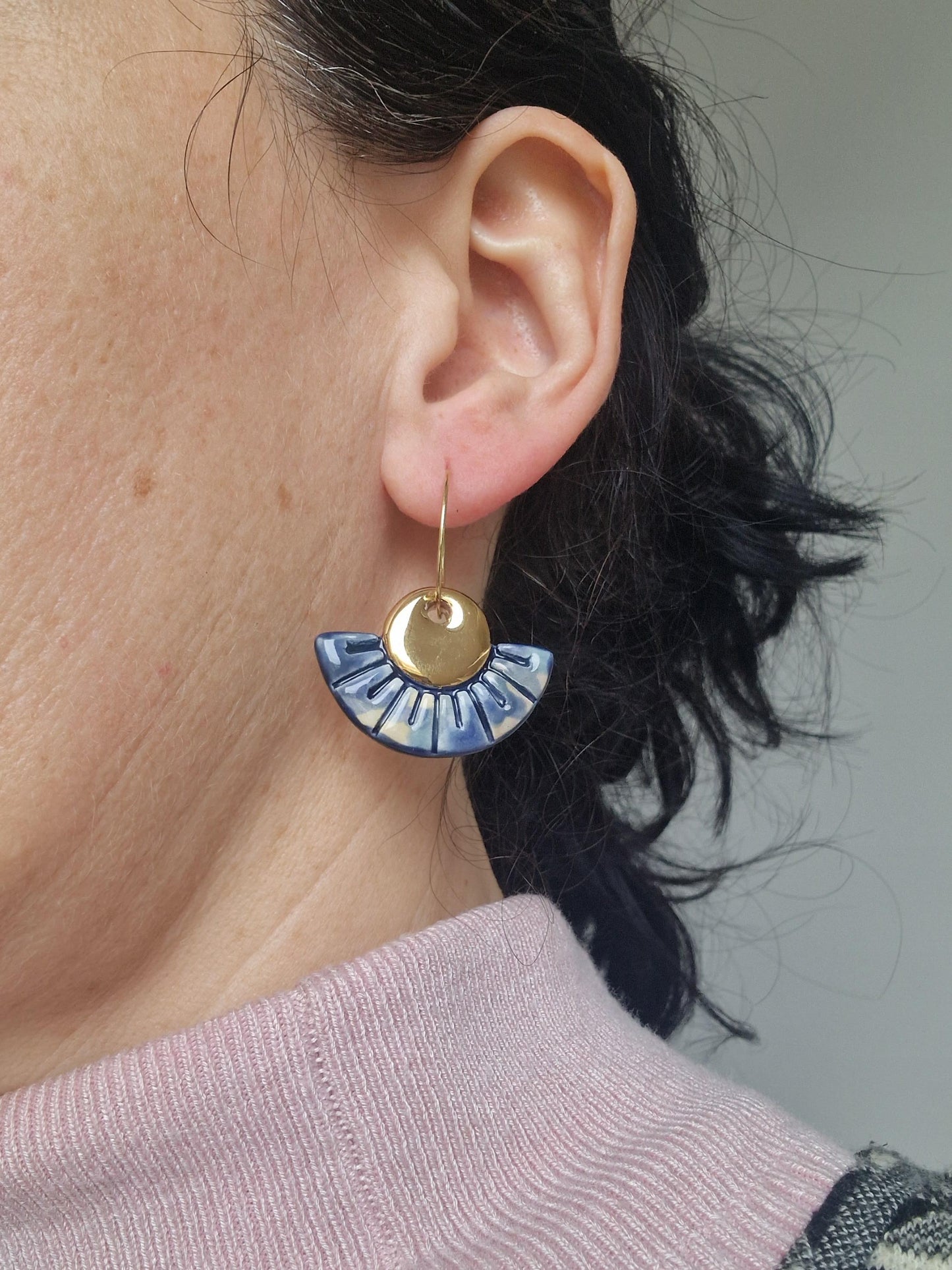 Ceramic earrings No. 216