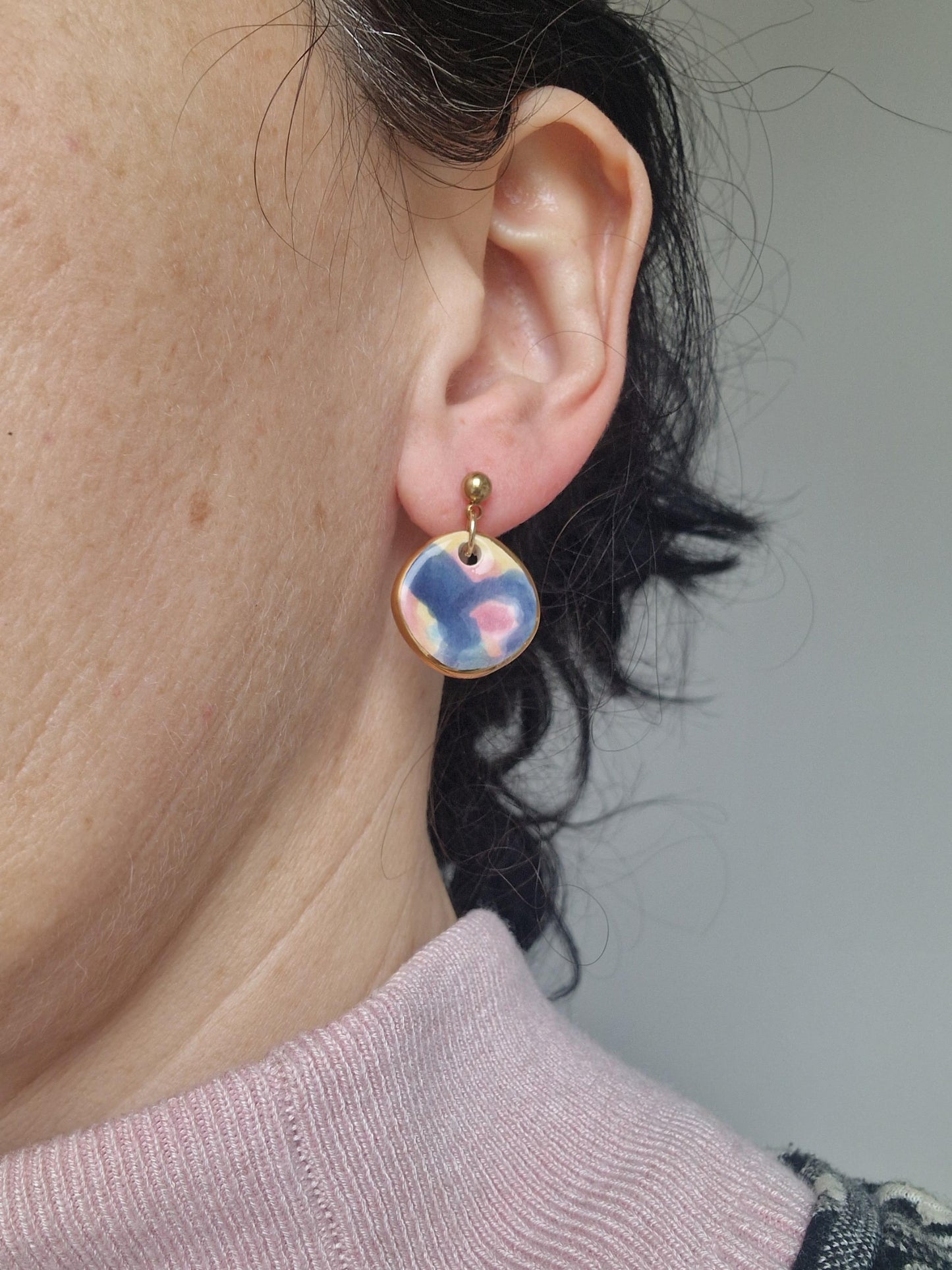 Ceramic earrings No. 21