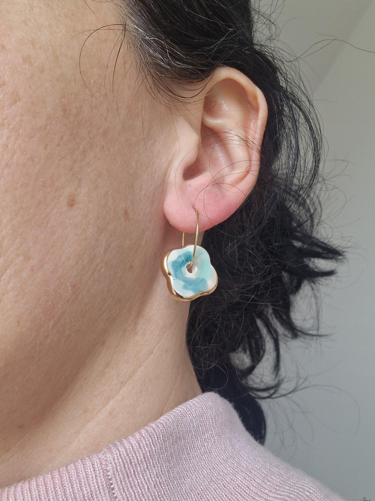 Ceramic earrings No. 172
