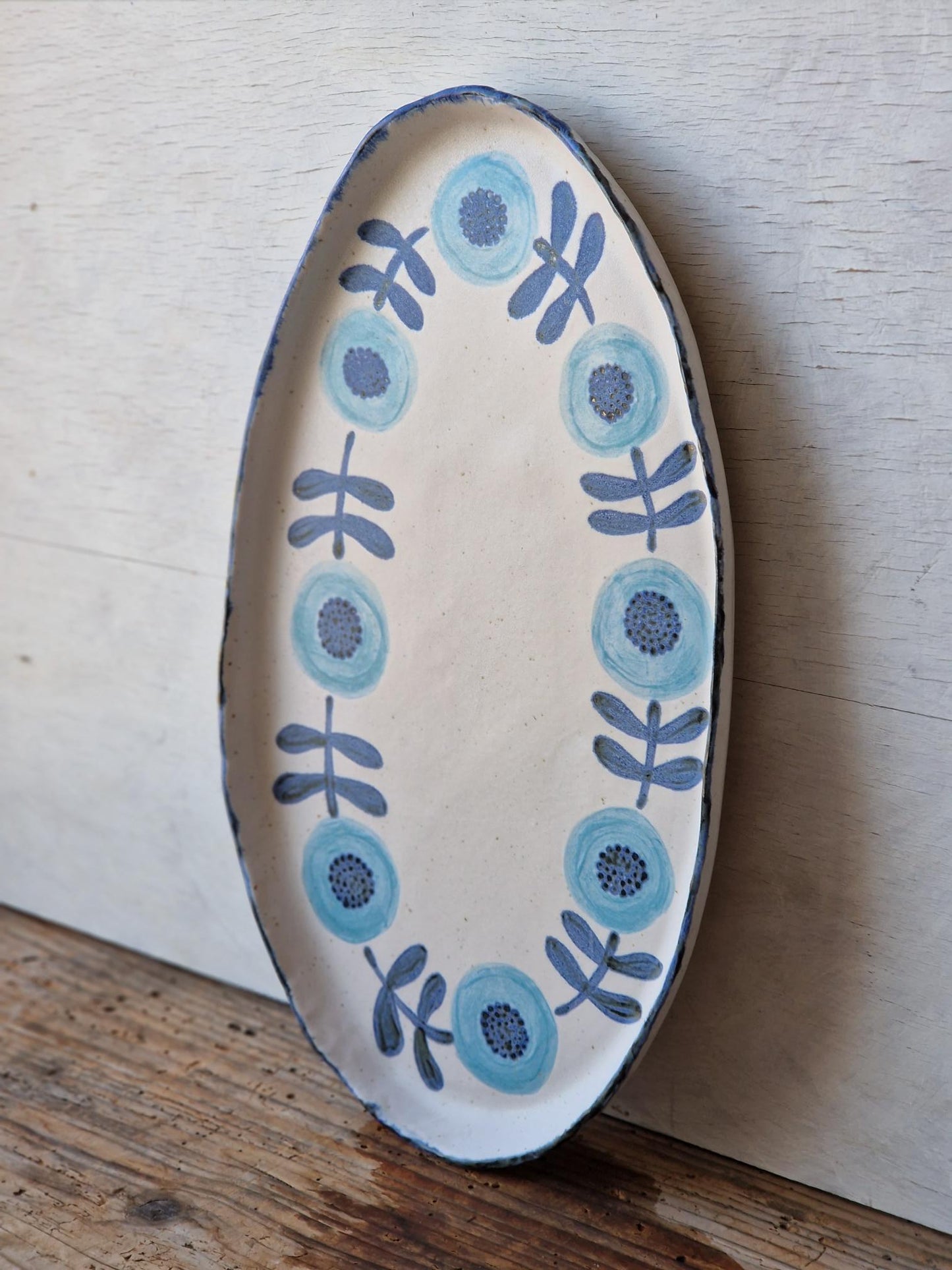 Floral Serving Platter