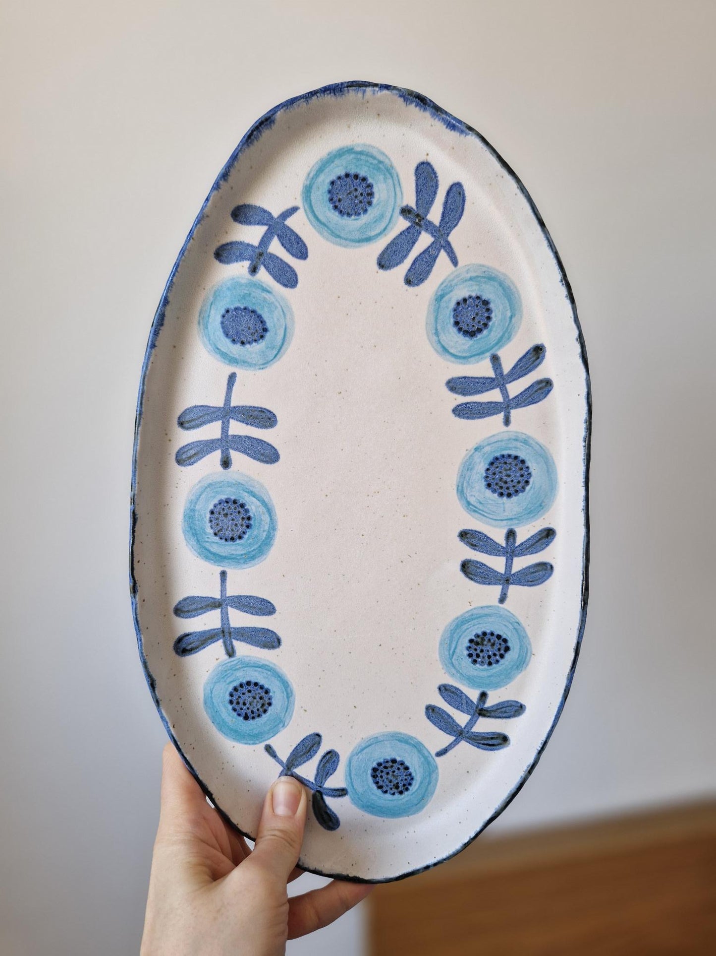 Floral Serving Platter