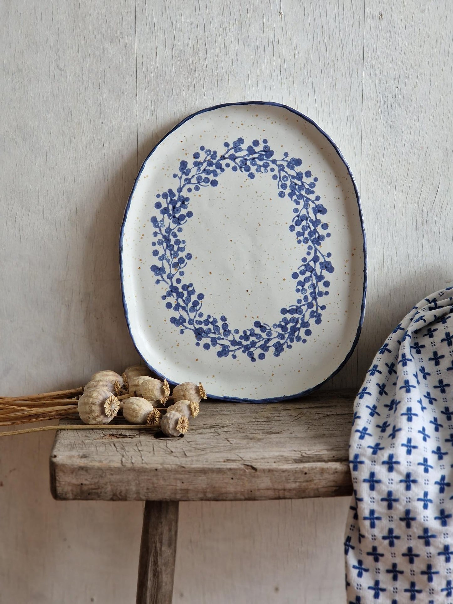 Blossoming Bush Serving Platter No. 3