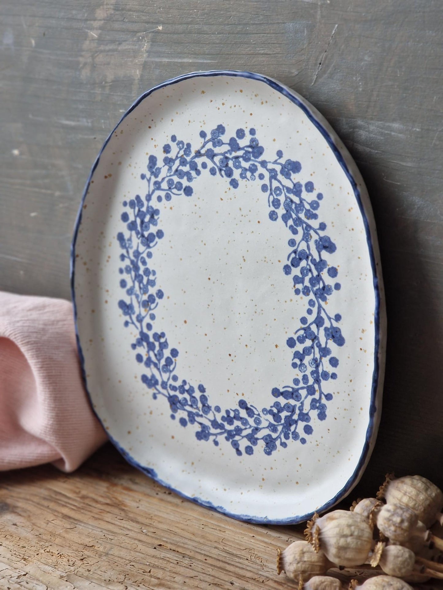 Blossoming Bush Serving Platter No. 3