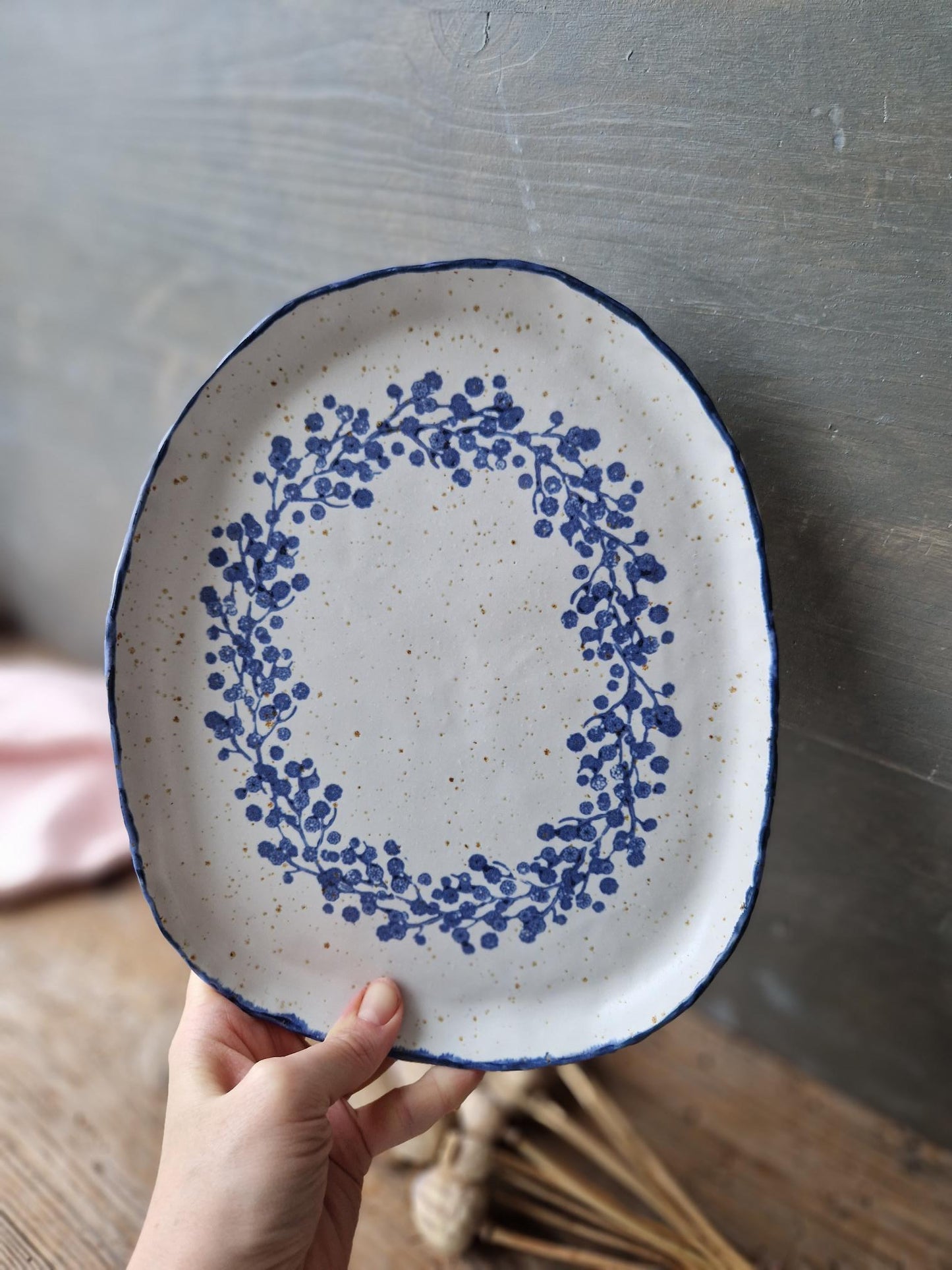 Blossoming Bush Serving Platter No. 3