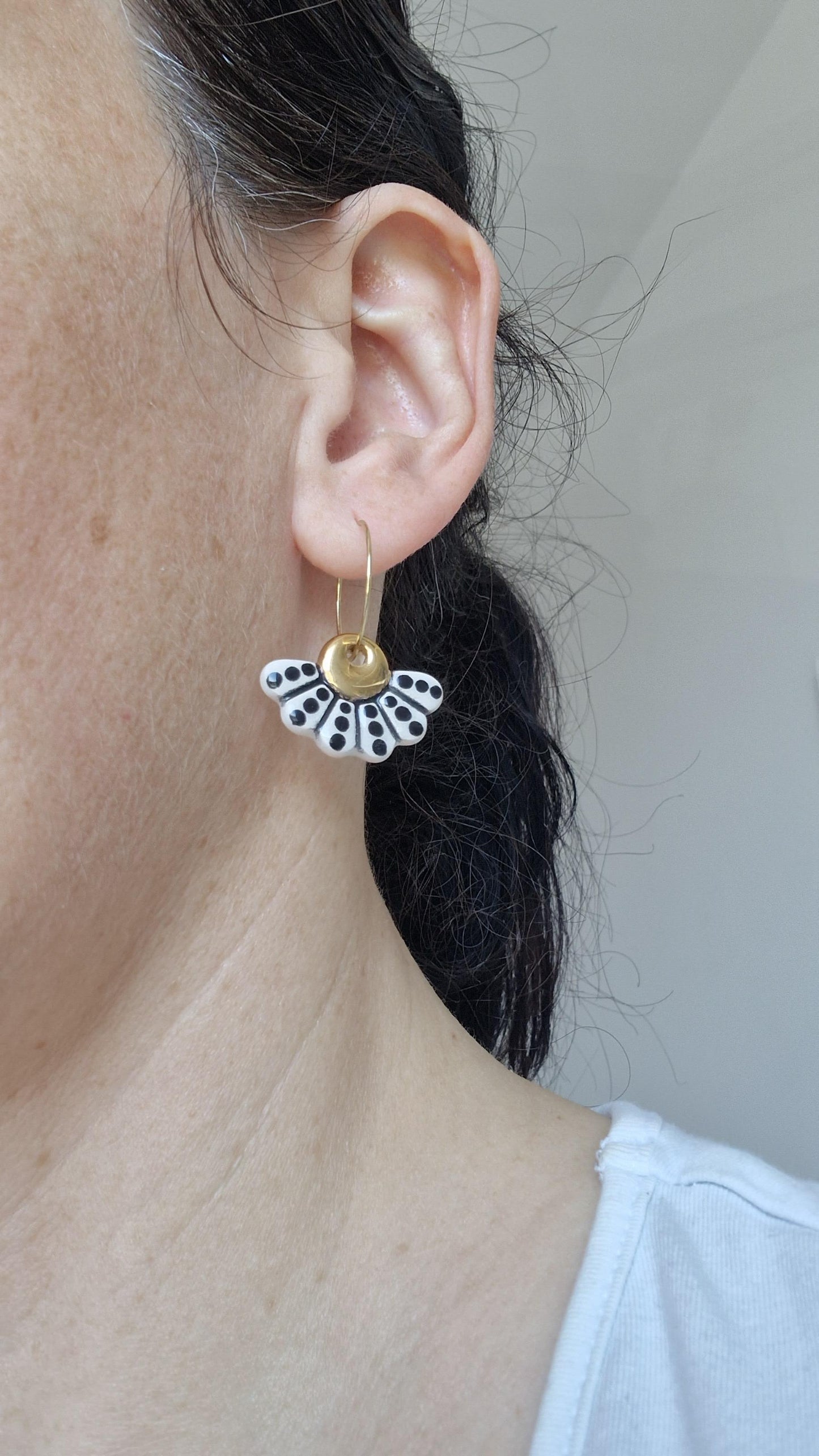 Ceramic Earrings No. 81