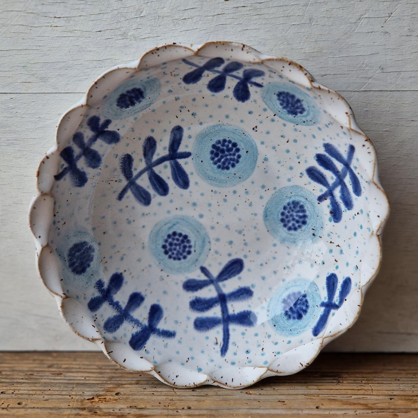 Handmade ceramic pasta bowl