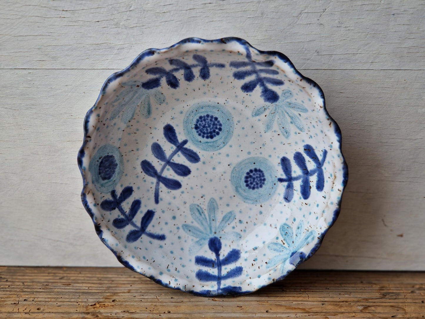 Pasta bowl handpainted No. 44