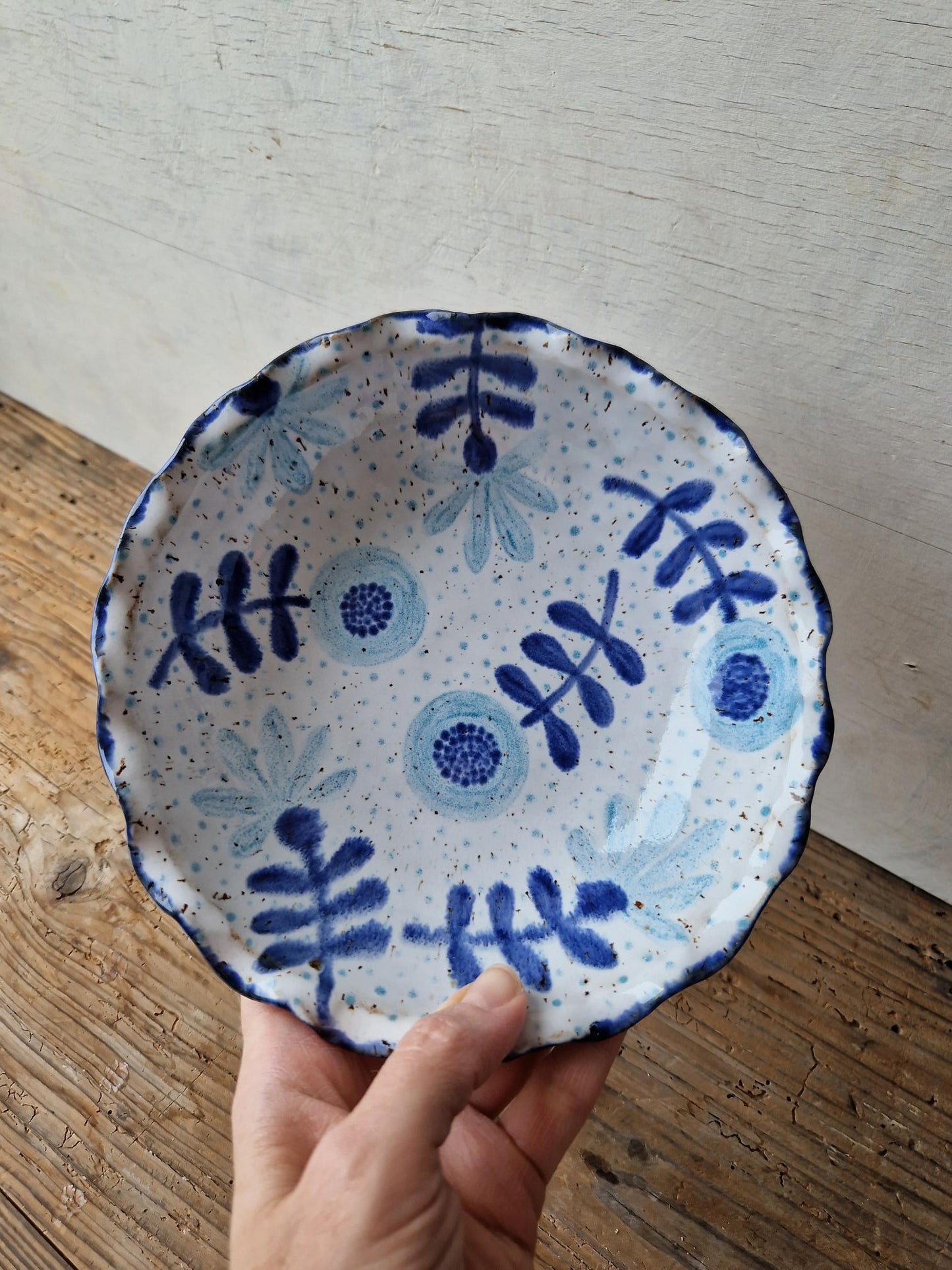 Pasta bowl handpainted No. 44