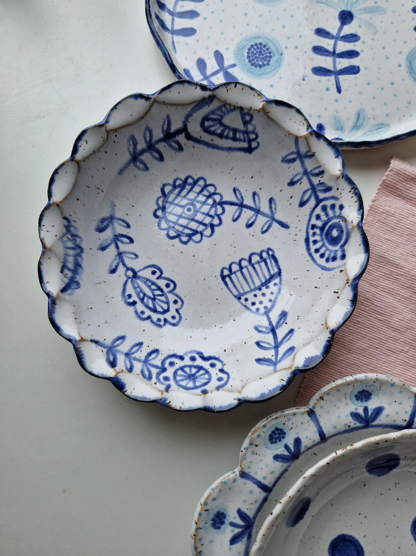 Pasta bowl handpainted No. 41