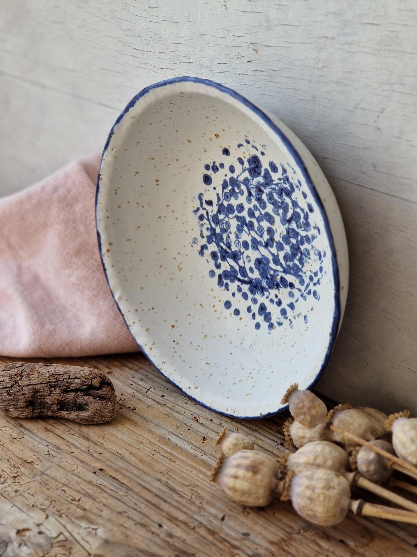 Pasta bowl handpainted No. 47