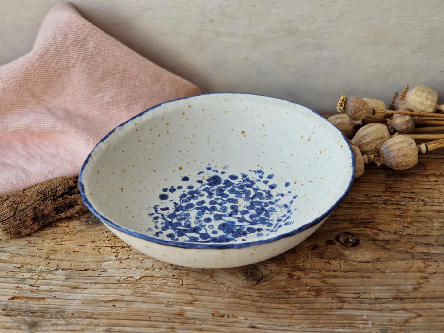 Pasta bowl handpainted No. 47