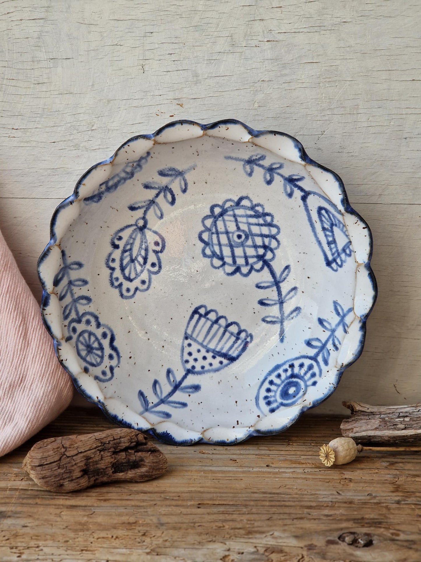 Pasta bowl handpainted No. 41