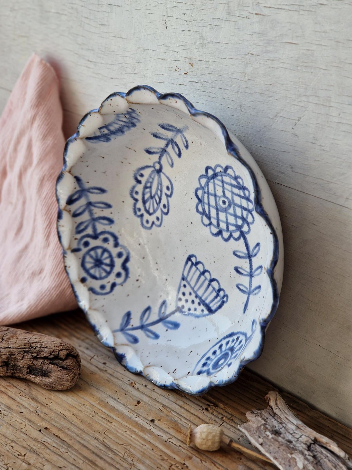 Pasta bowl handpainted No. 41