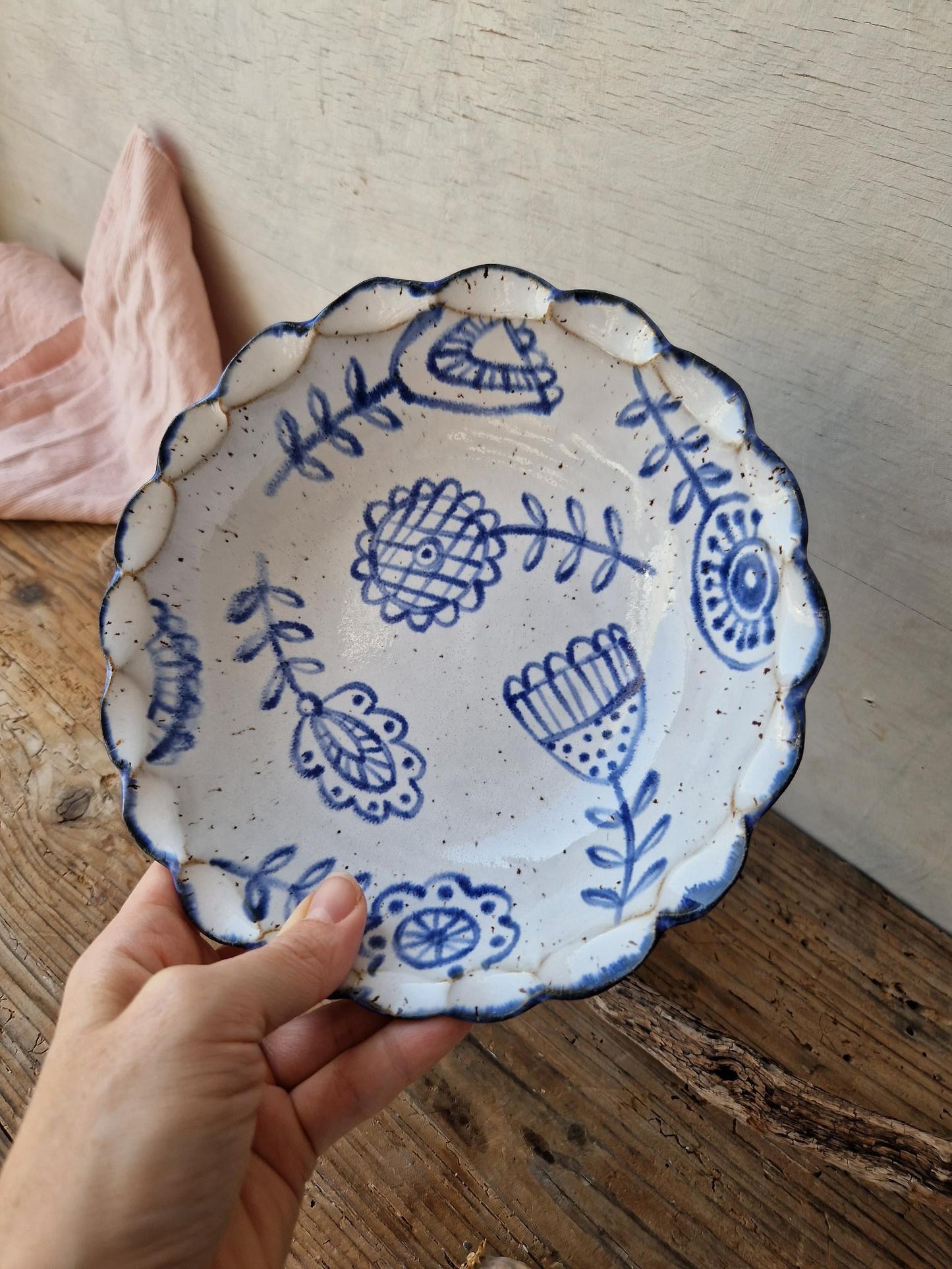 Pasta bowl handpainted No. 41