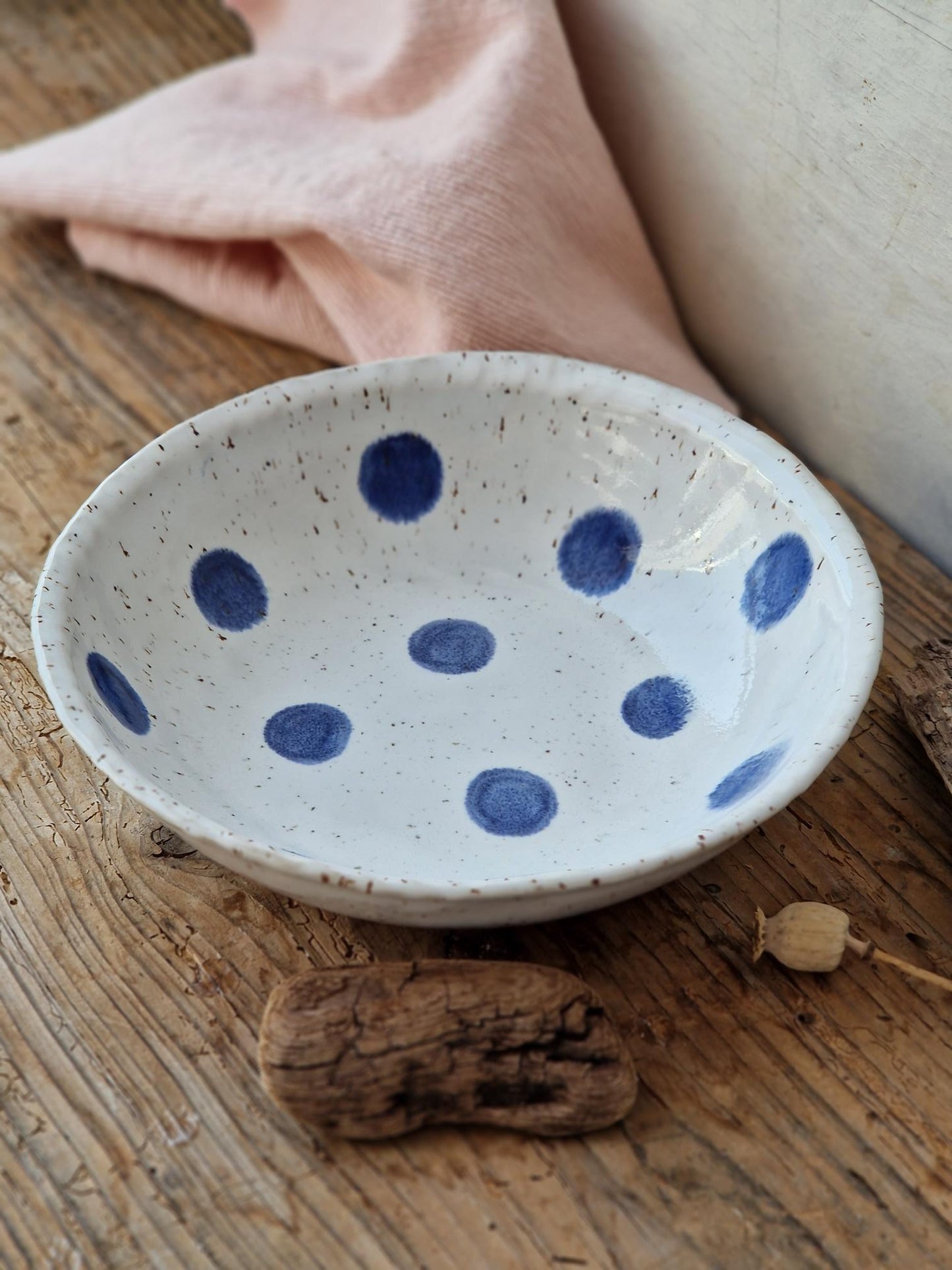 Pasta bowl handpainted No. 42