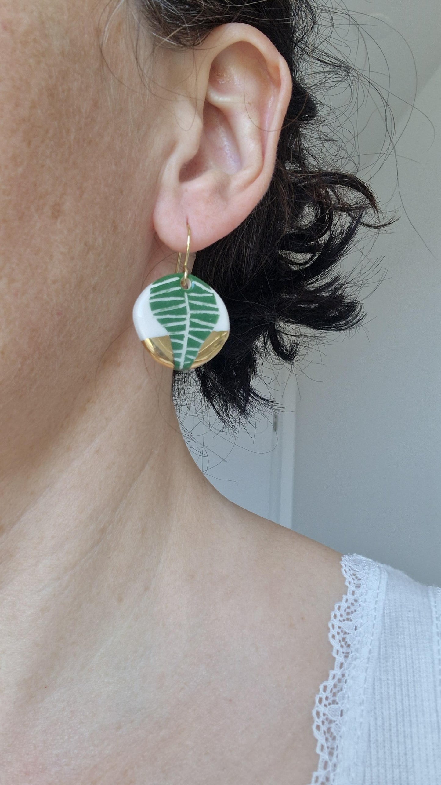 Sgraffito earrings Nr. 7