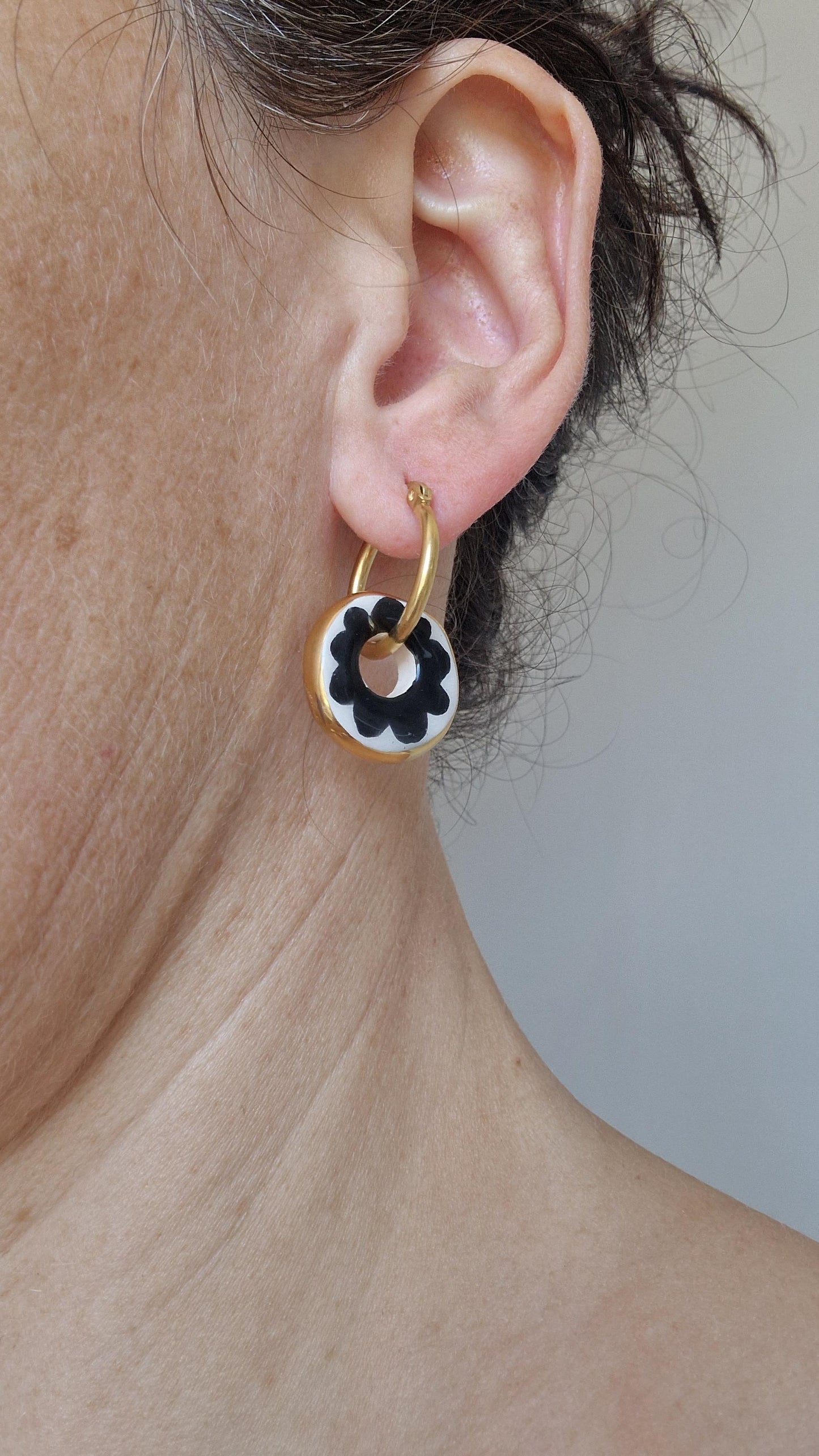 Ceramic Earrings No. 96