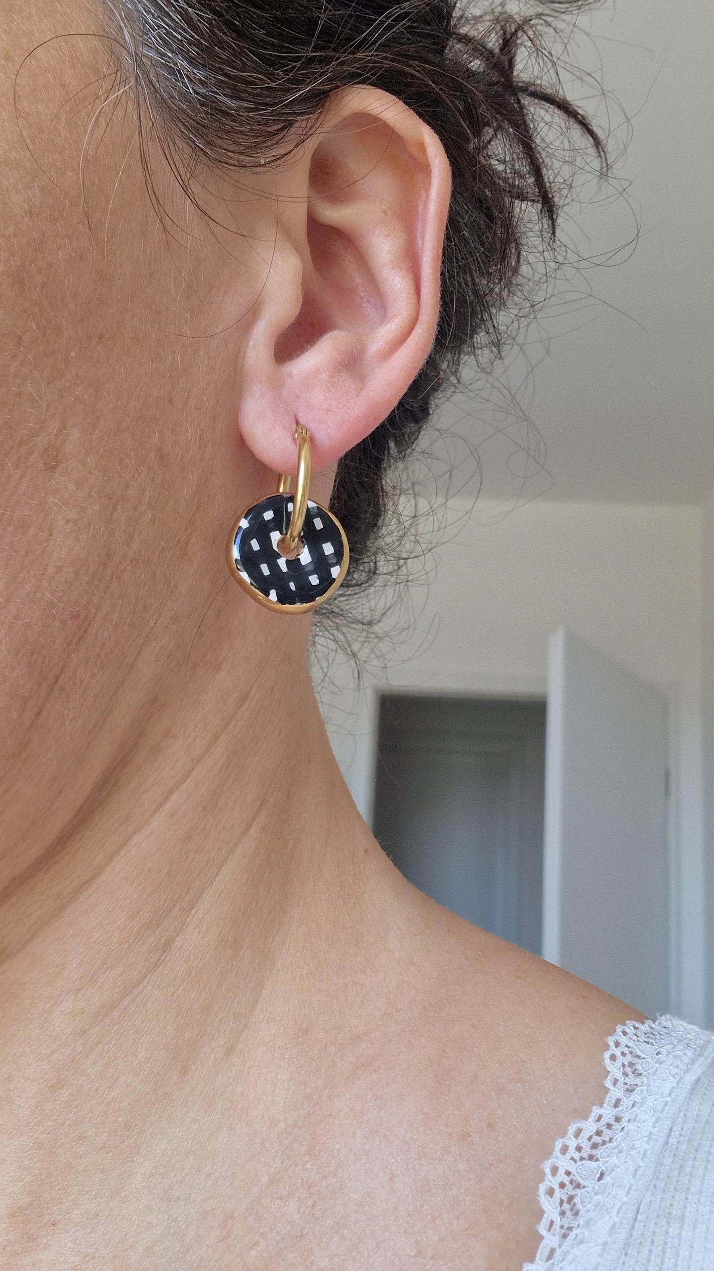 Ceramic Earrings No. 98