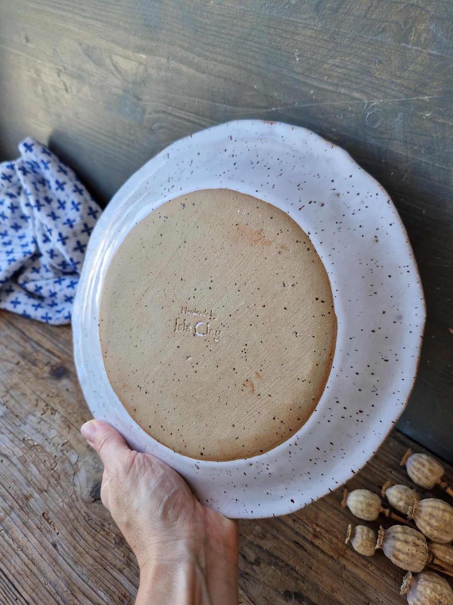 Rustic dessert / salad plate 10"
