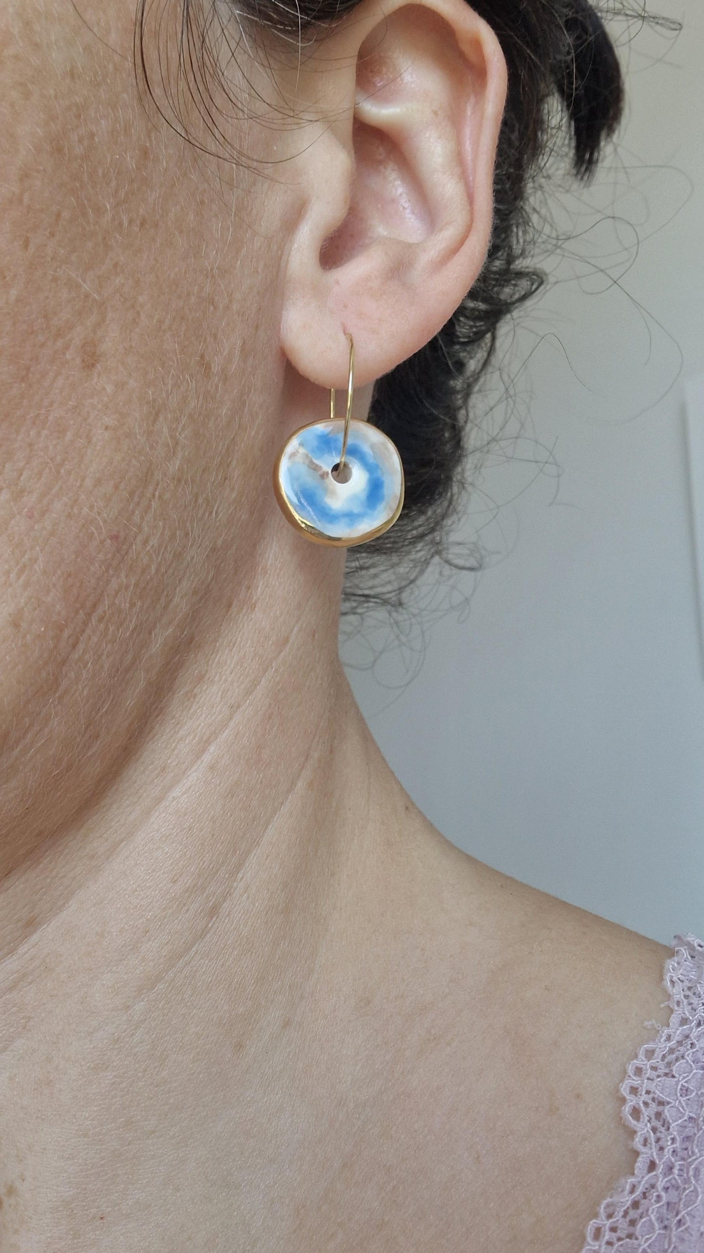Ceramic earrings No. 85