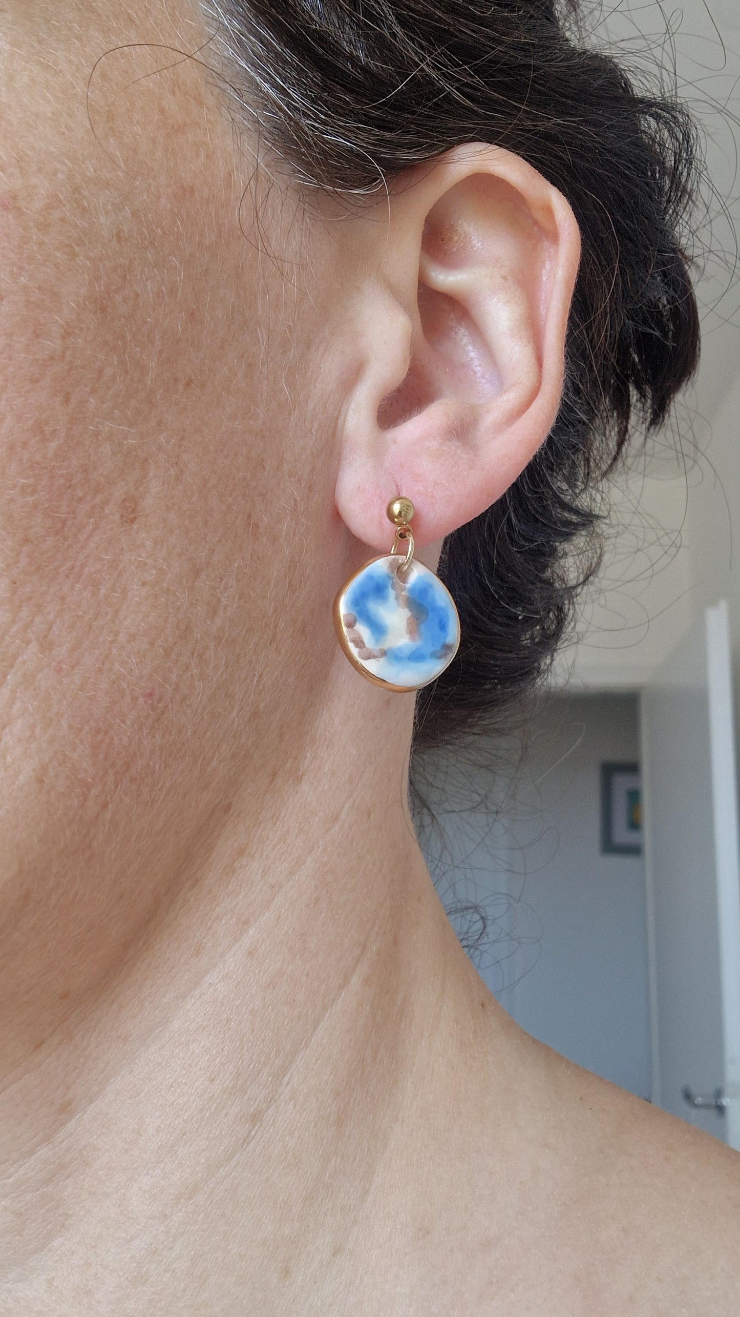 Ceramic Earrings No. 167