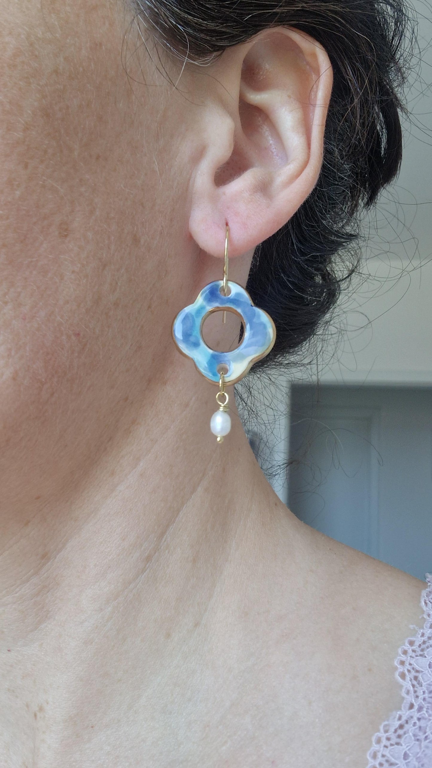 Ceramic Earrings No. 100