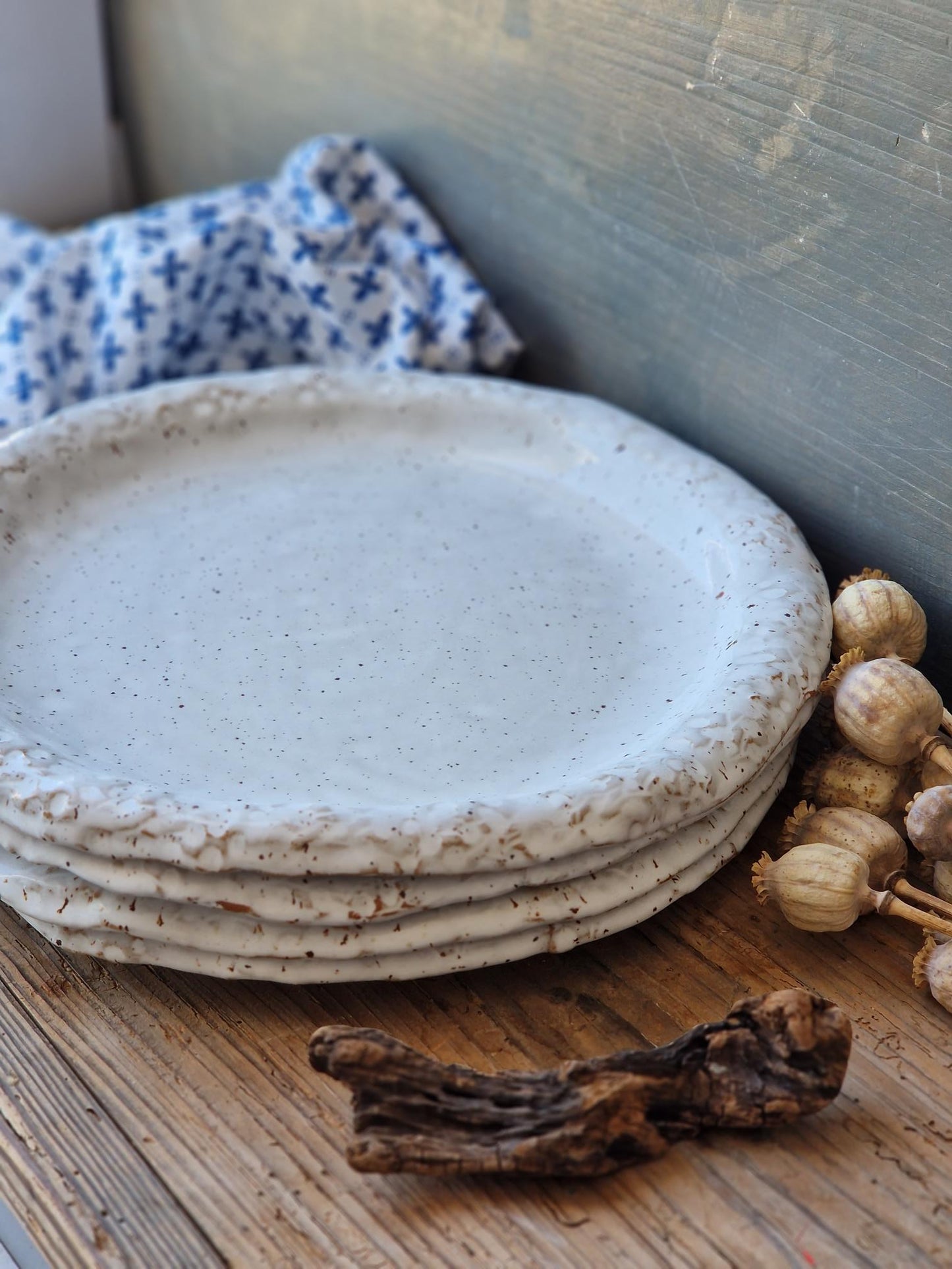 MADE TO ORDER Set of 4 Dinner Plates 12"