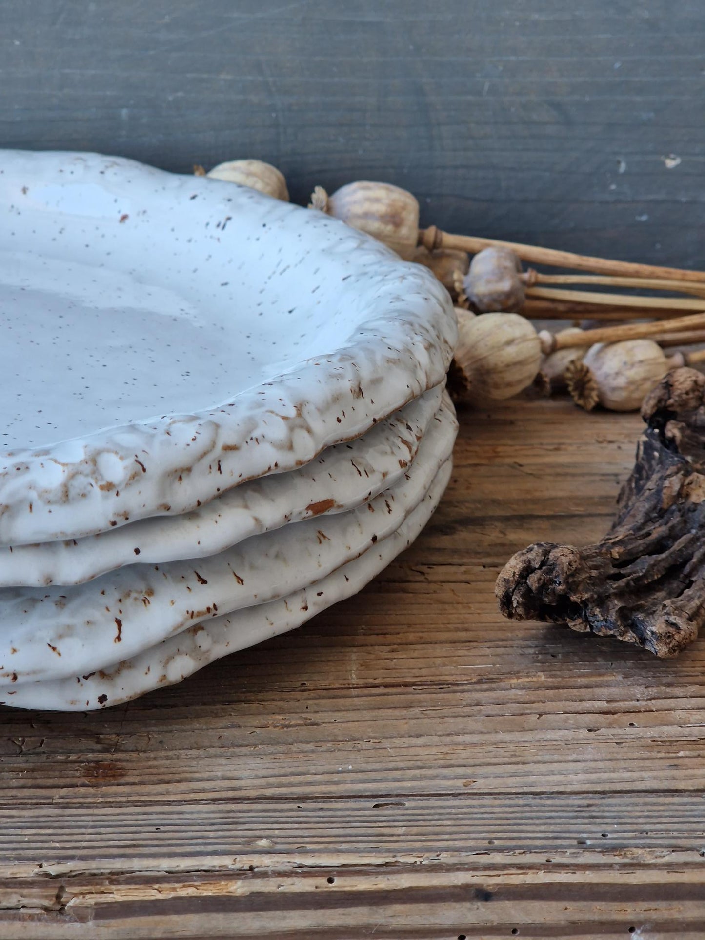 MADE TO ORDER Set of 4 Dinner Plates 12"
