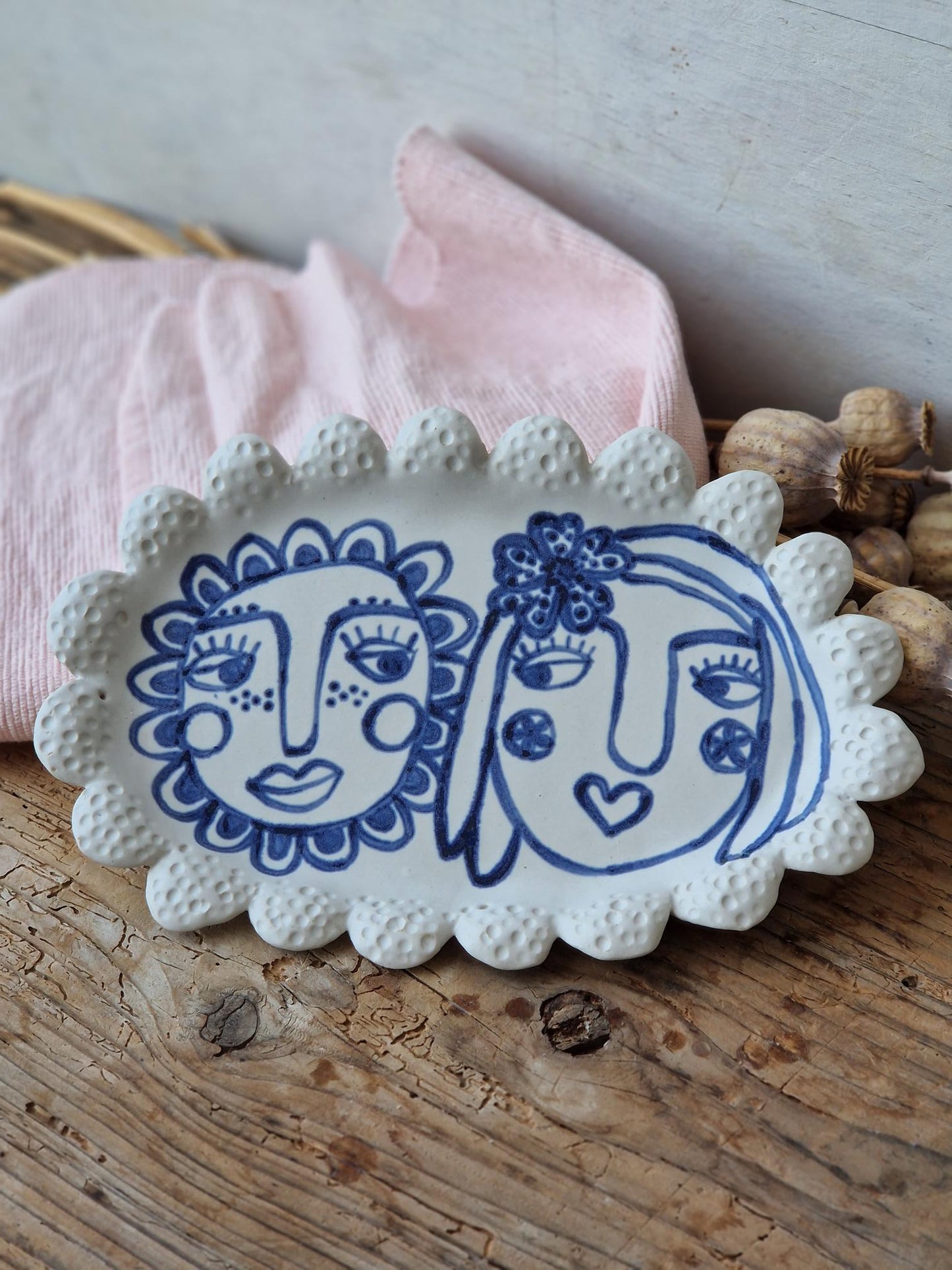 Bella Gaia and Maya - small ceramic tray