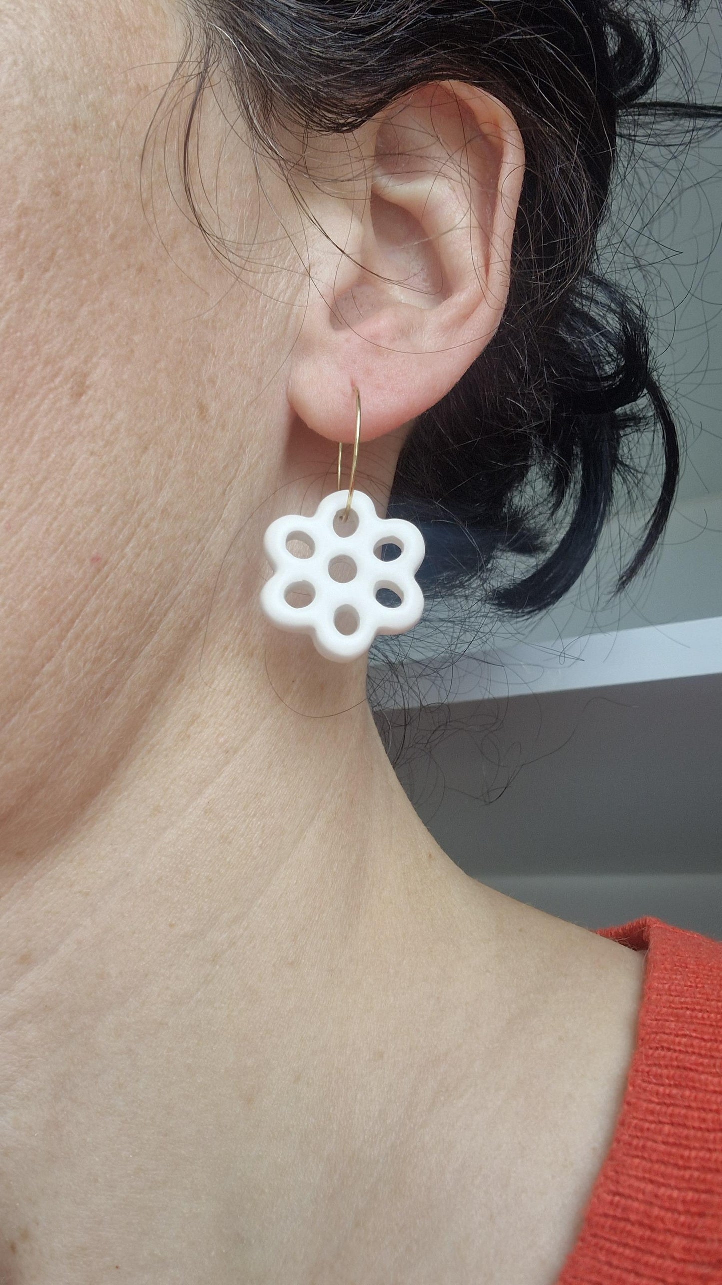 Ceramic earrings No. 74