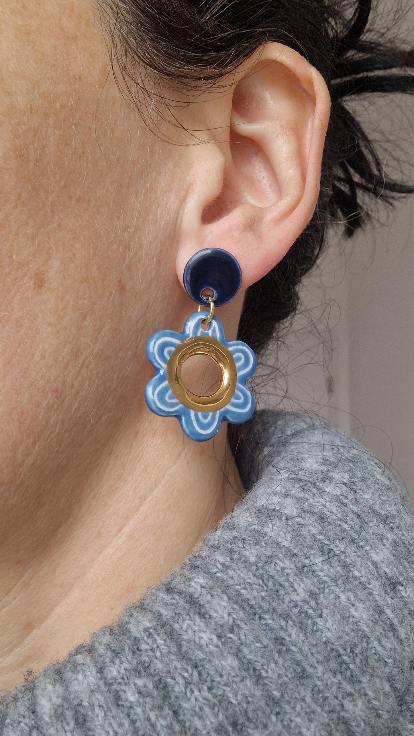 Ceramic Earrings No. 151