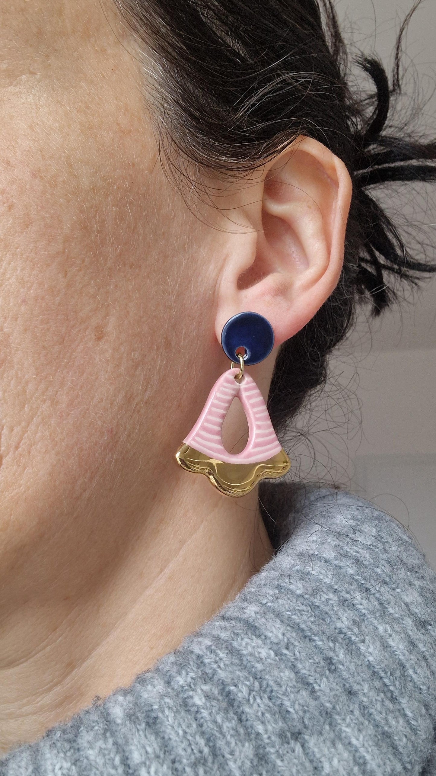 Ceramic Earrings No. 126