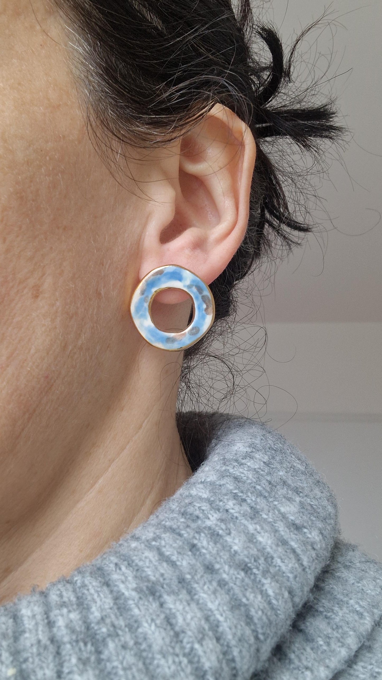 Ceramic Earrings No. 131
