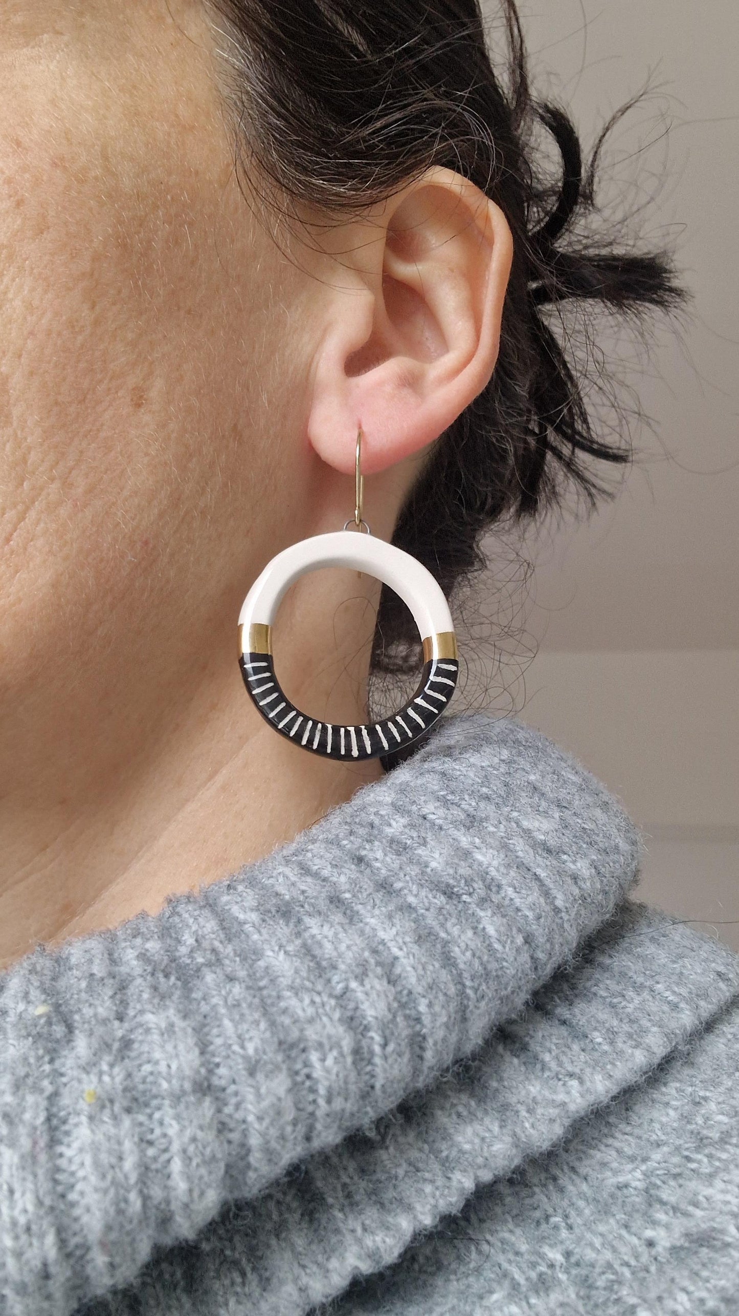 Ceramic Earrings No. 111