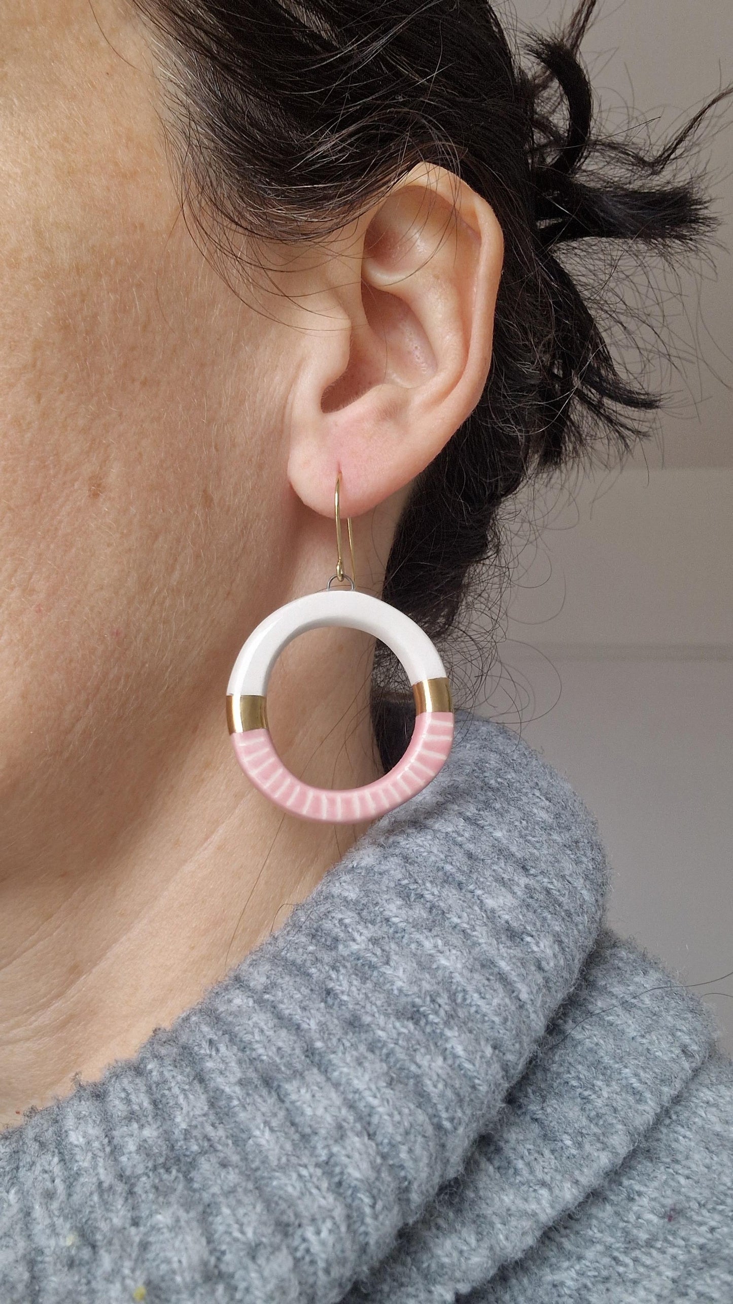 Ceramic Earrings No. 129