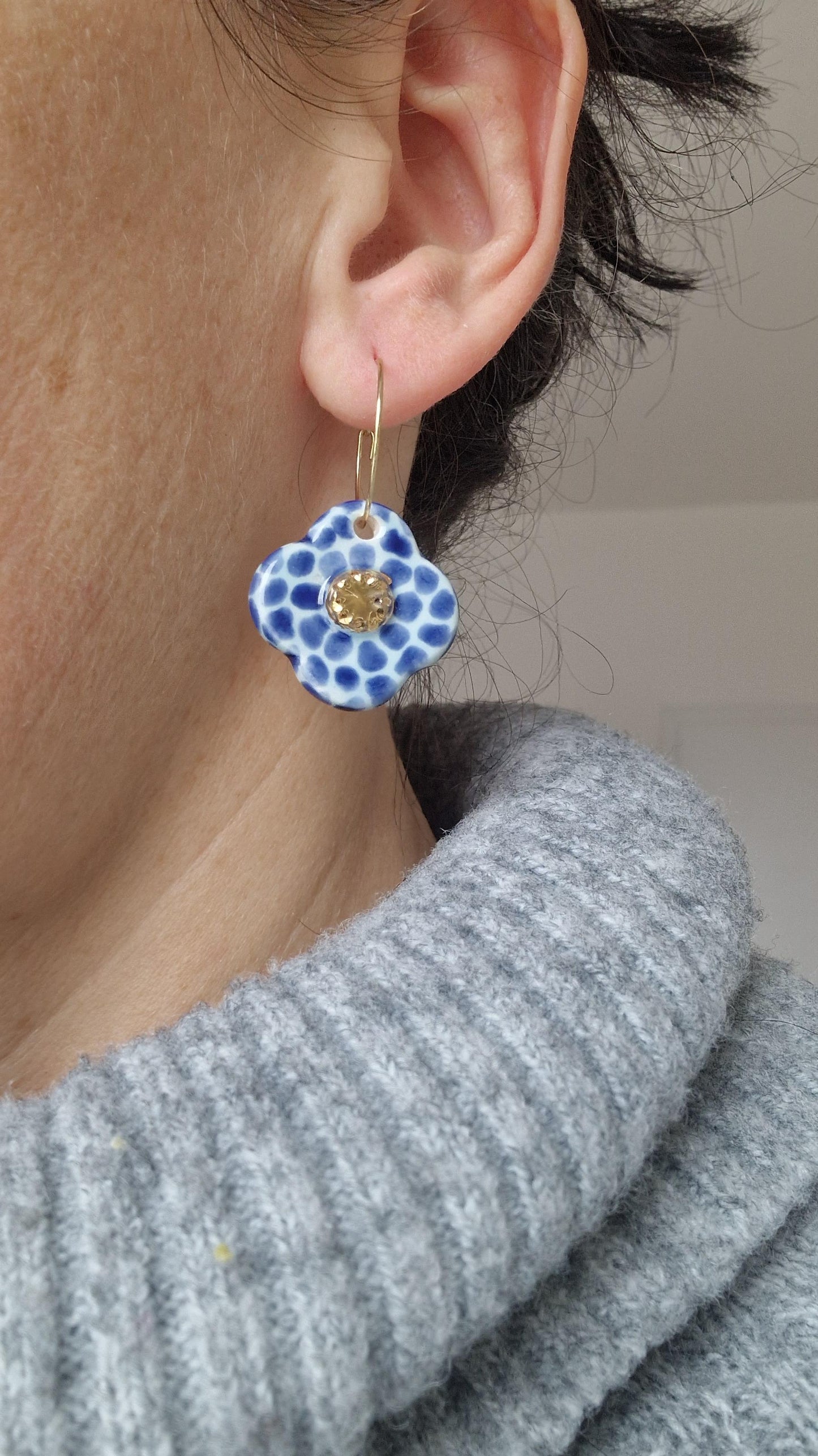 Ceramic Earrings No. 122